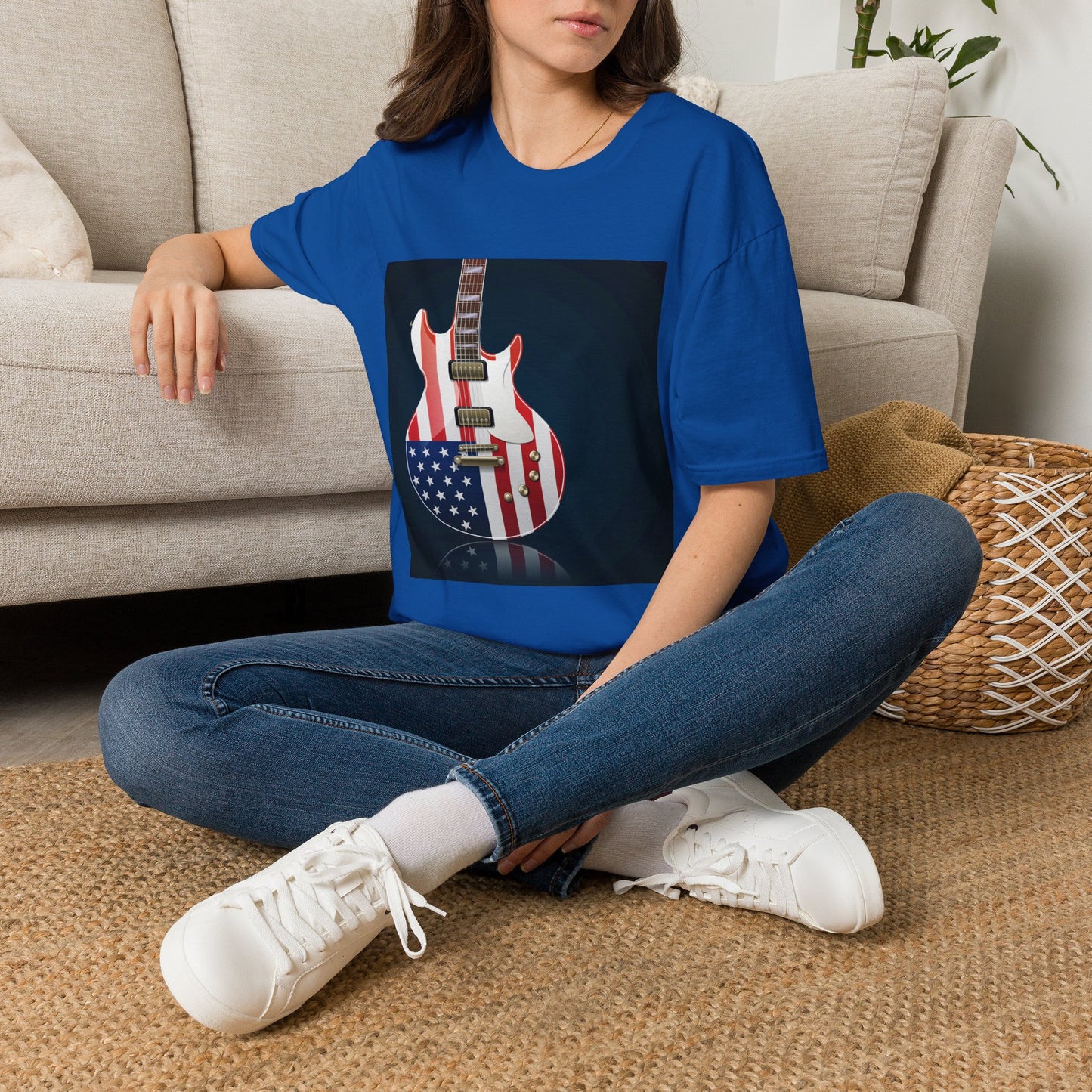 10% Off at checkout - American Flag Electric Guitar T-Shirt — Patriotic Rock Tee