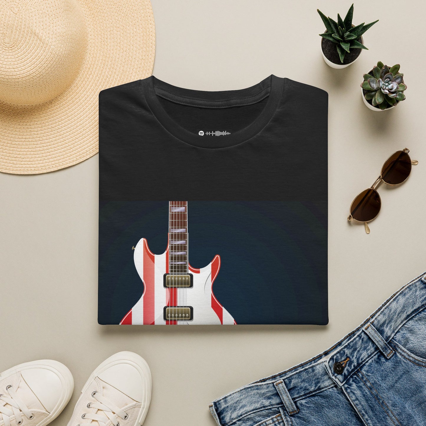10% Off at checkout - American Flag Electric Guitar T-Shirt — Patriotic Rock Tee