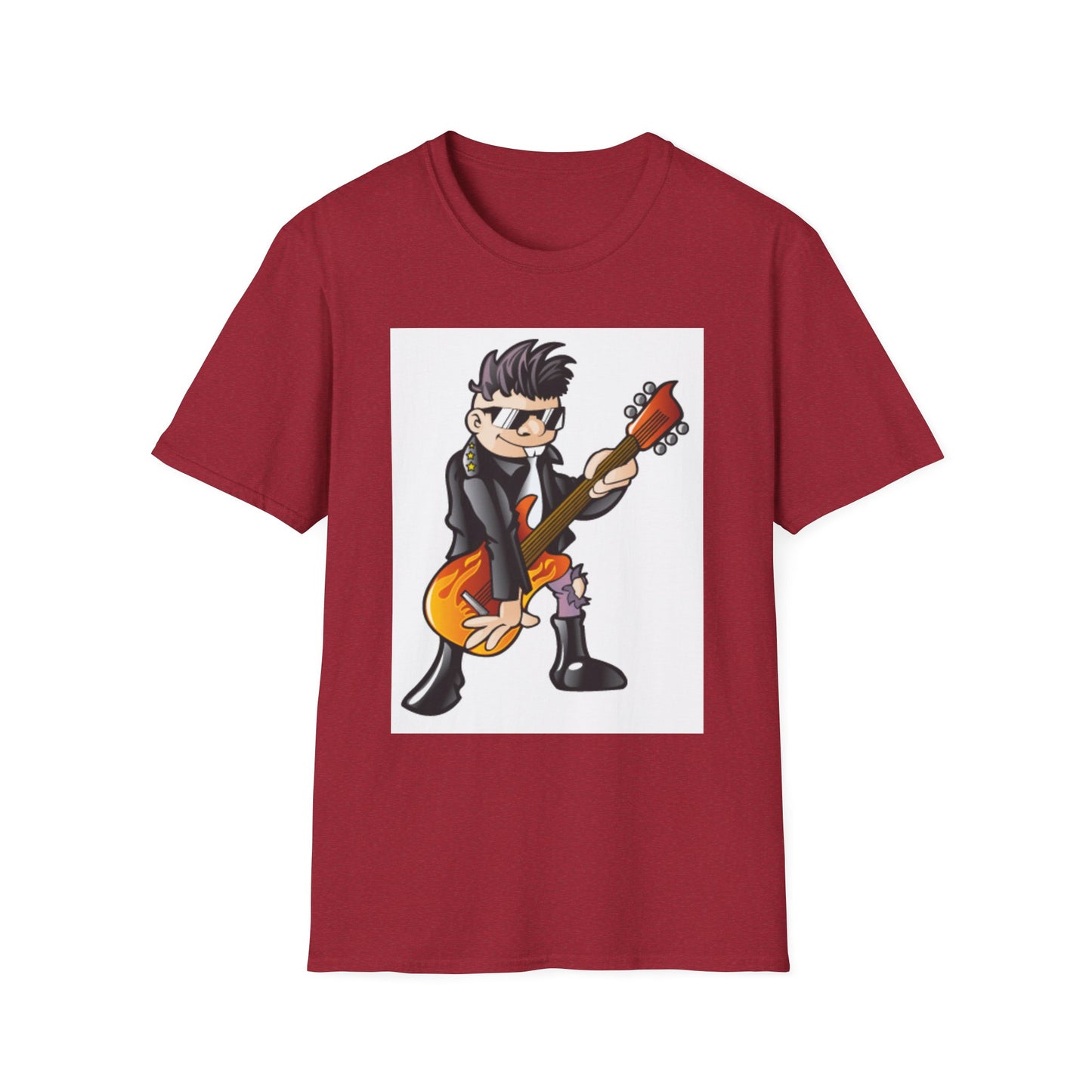 10%OFF at checkout! - Rock Guitarist T-Shirt — Cute Cartoon Electric Guitar Player Tee