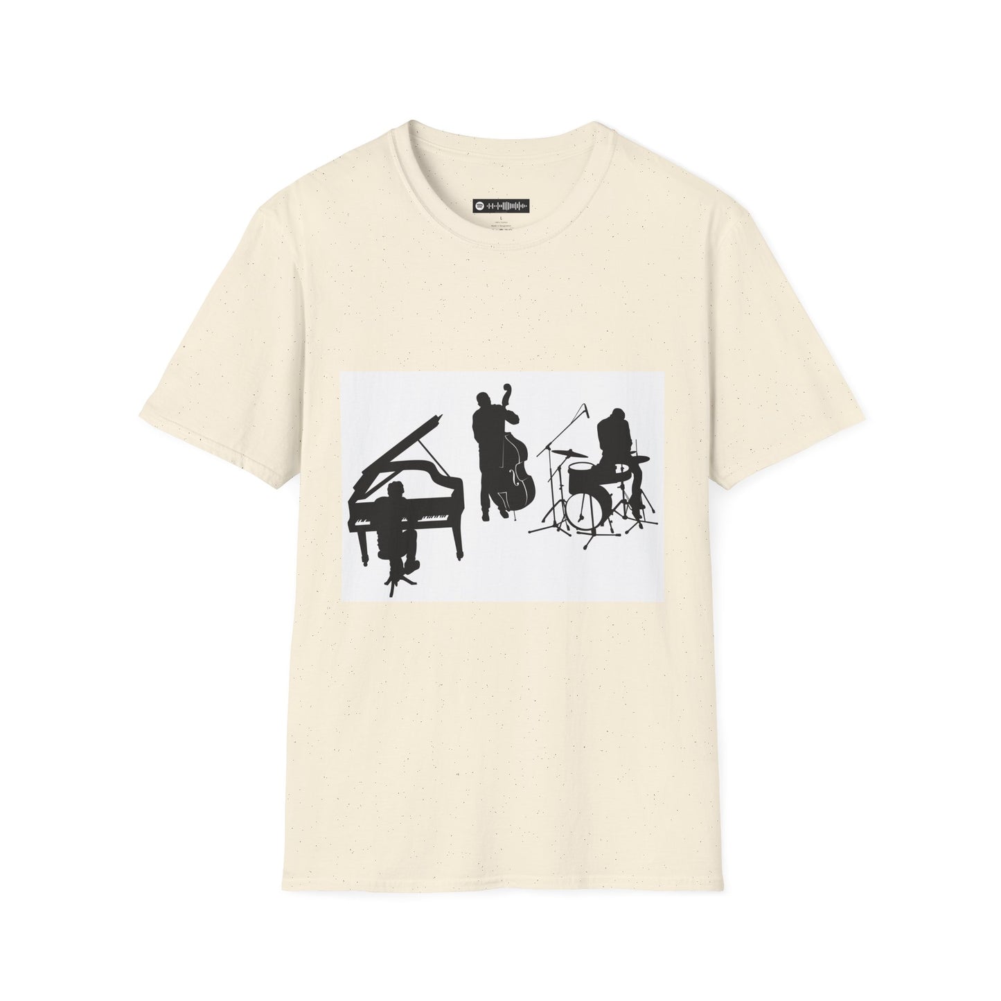 10% Off at checkout - Jazz Trio Silhouette T-Shirt — Piano, Bass & Drums Music Tee