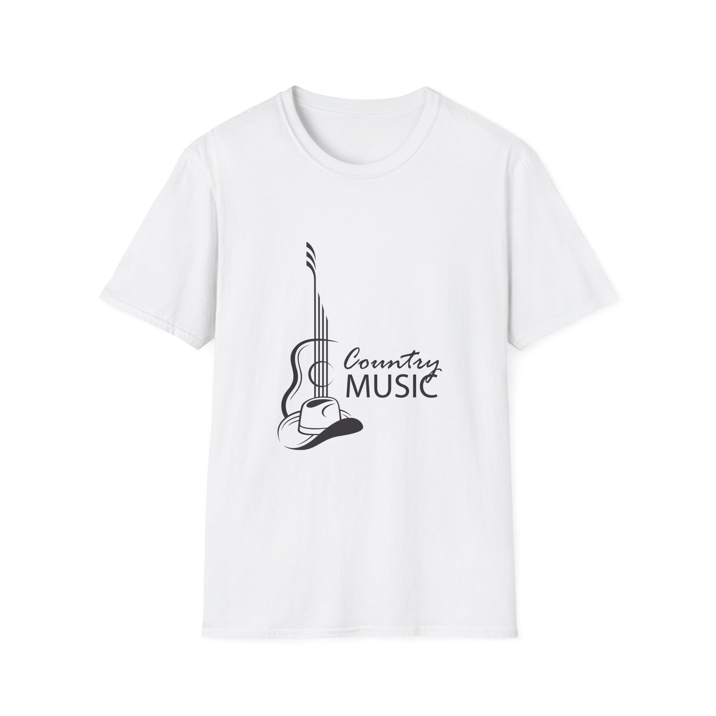 10%OFF at checkout! - Country Music Guitar Tee — Acoustic Guitar & Cowboy Hat Graphic Shirt