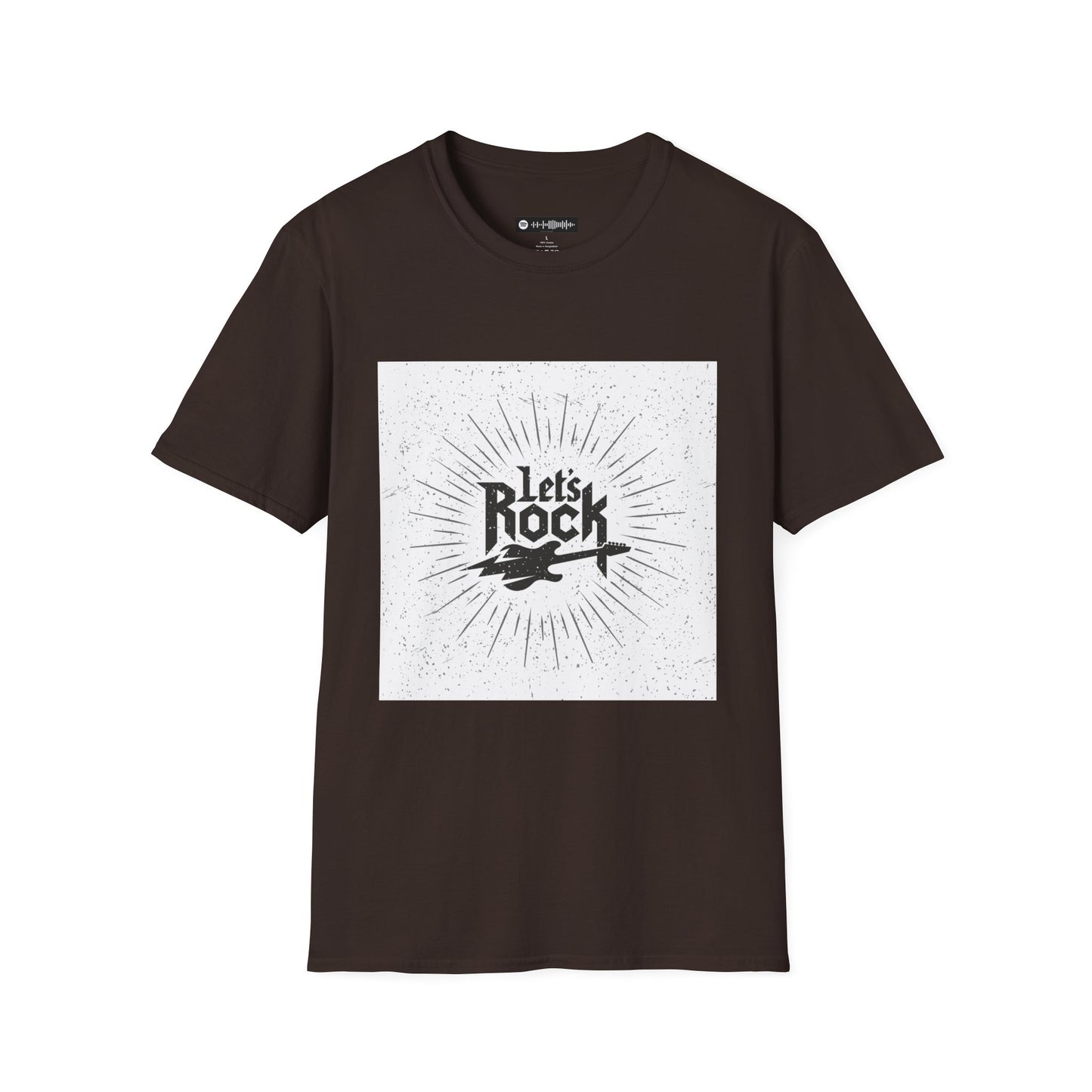 10% Off at checkout - Let's Rock T-Shirt — Vintage Guitar Graphic Tee