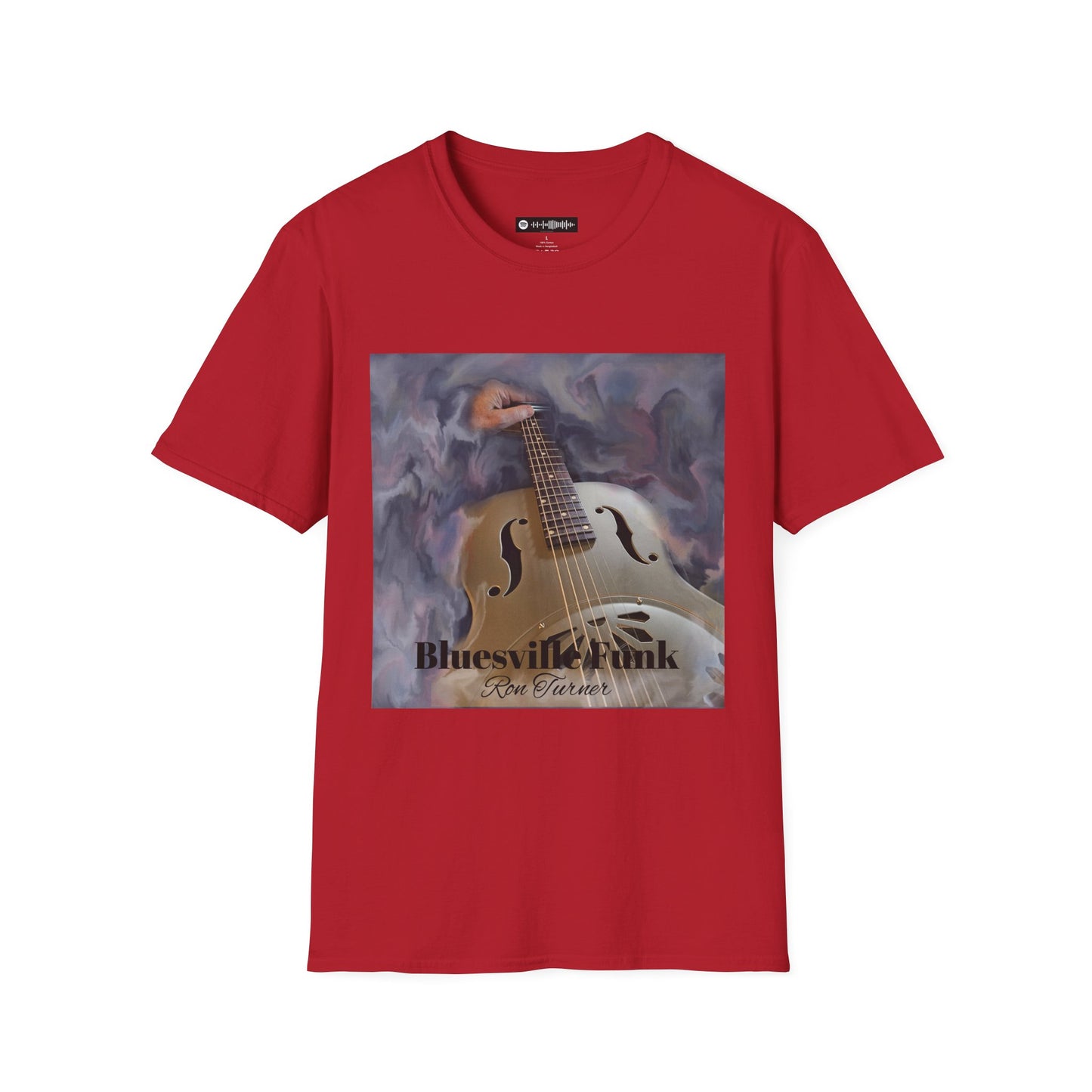 Bluesville Funk T-Shirt — Vintage Resonator Art Tee for Musicians & Music Lovers