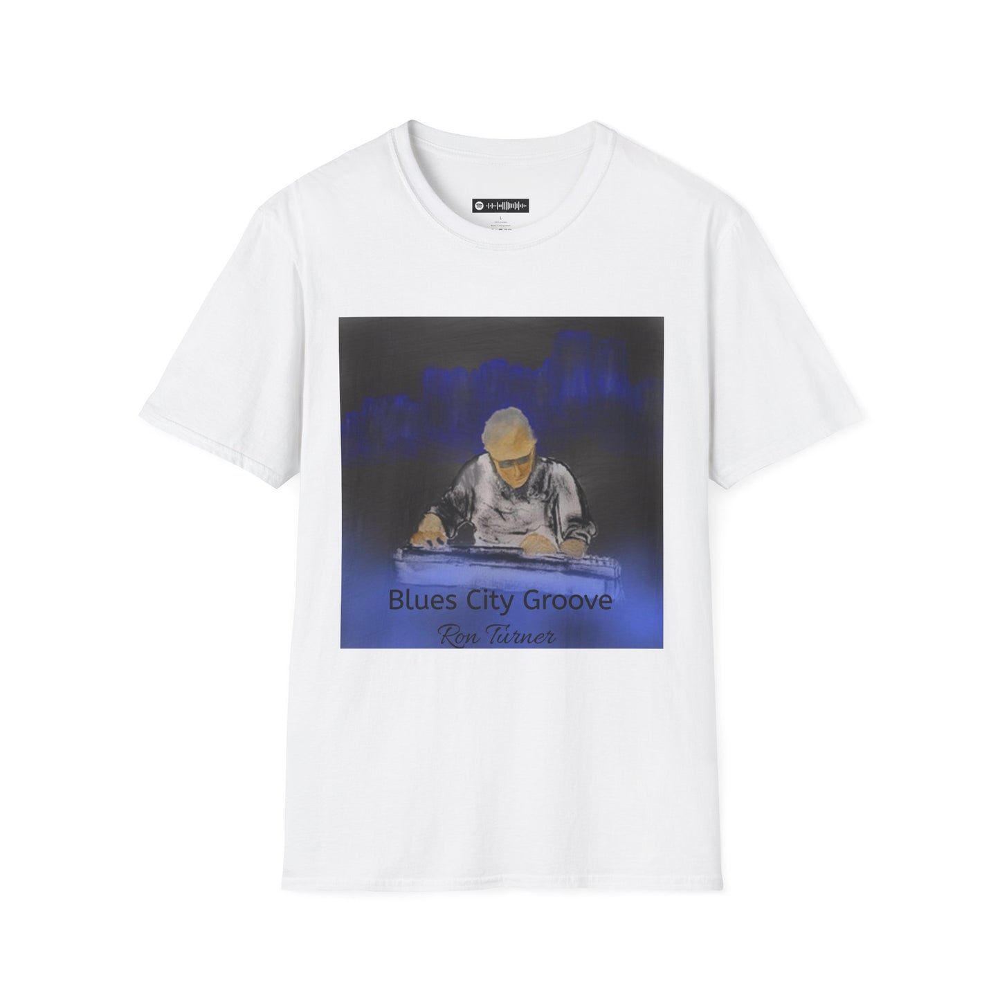 Blues City Groove, Steel Guitarist T-Shirt — Moody Nightclub Electronic Music Tee
