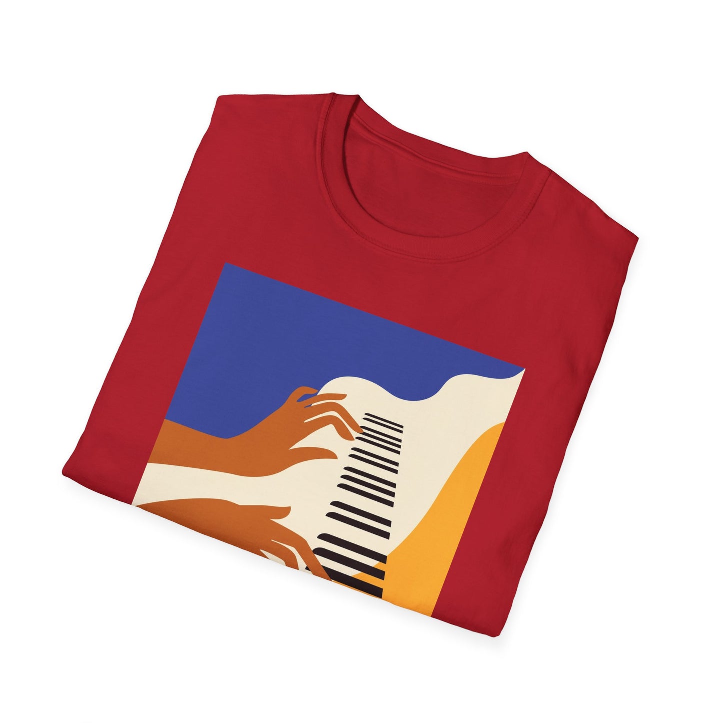 10%OFF at checkout! - Piano Hands Graphic T-Shirt — Abstract Music Art Tee