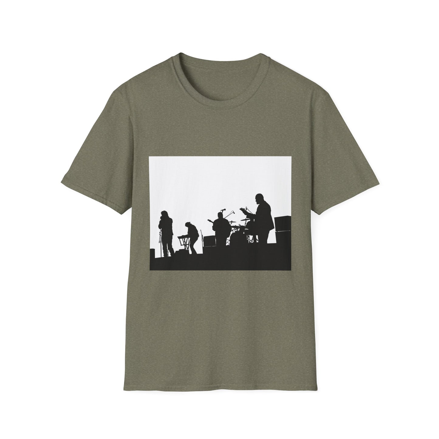 Band Silhouette T-Shirt — Live Music Stage Graphic Tee