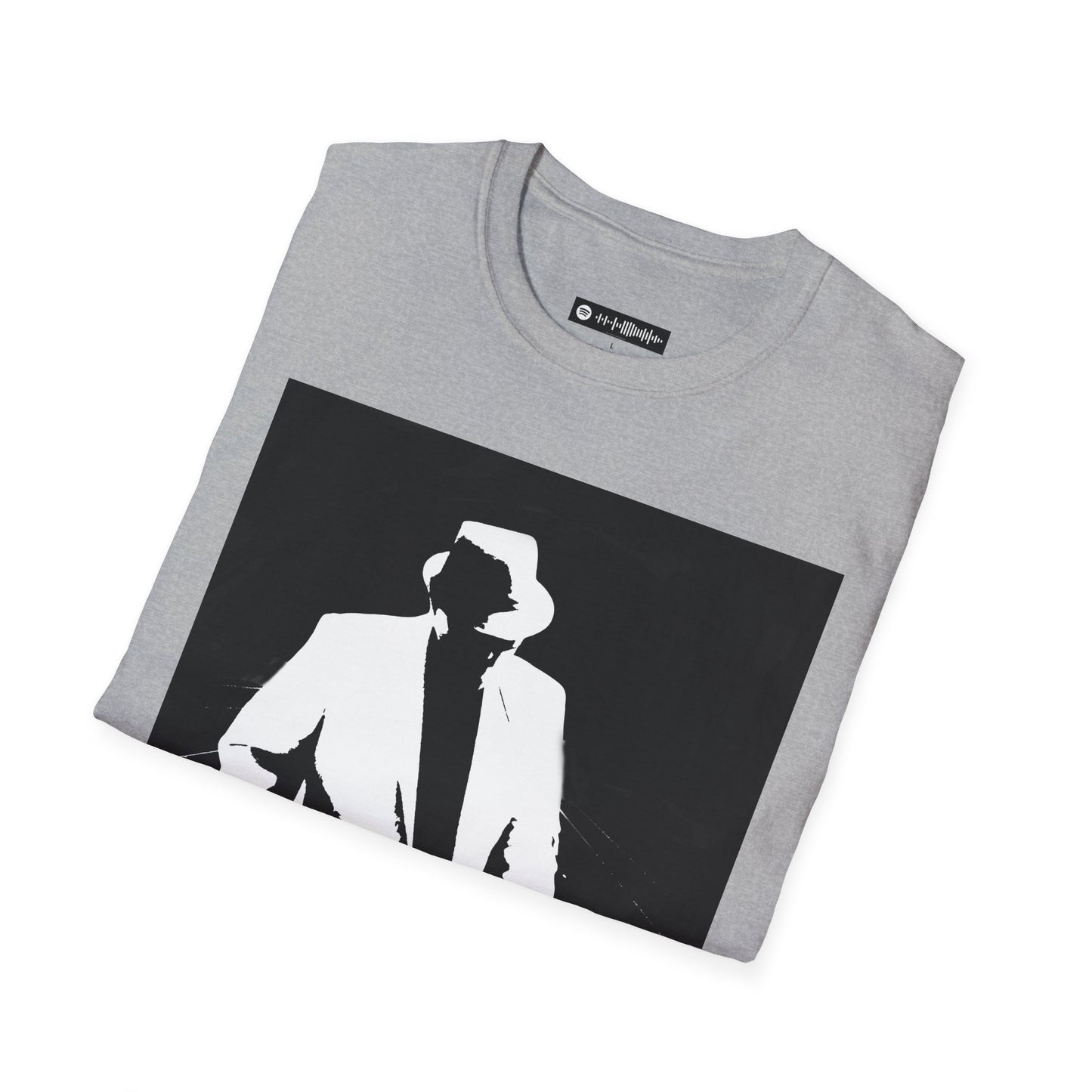 Slide Power Ron Turner Blues Artist Silhouette T-Shirt — Vintage Band Music Tee