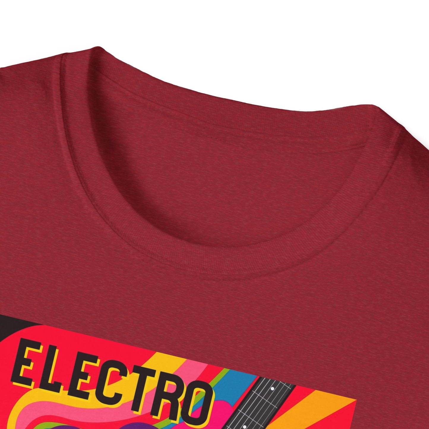 10%OFF at checkout! - Electro Guitar Poster T-Shirt — Retro Psychedelic Music Tee