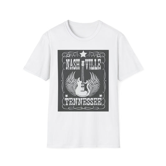 Nashville Tennessee Guitar Wings T-Shirt