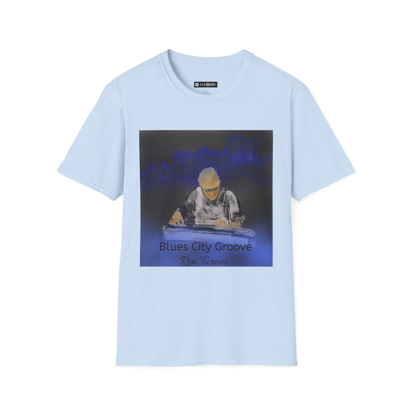 Blues City Groove, Steel Guitarist T-Shirt — Moody Nightclub Electronic Music Tee