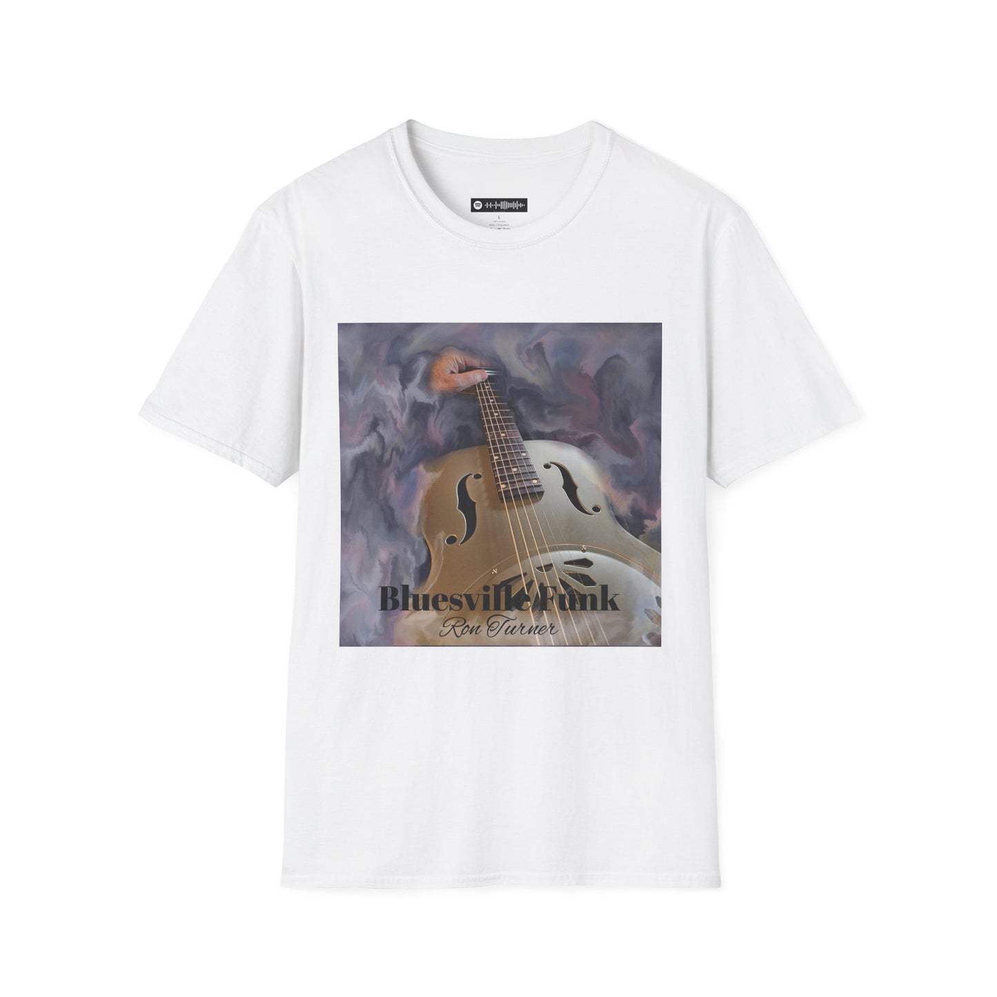 Bluesville Funk T-Shirt — Vintage Resonator Art Tee for Musicians & Music Lovers