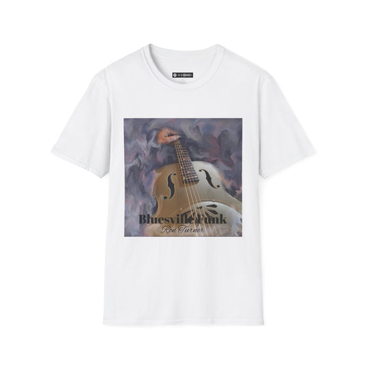 Bluesville Funk T-Shirt — Vintage Resonator Art Tee for Musicians & Music Lovers