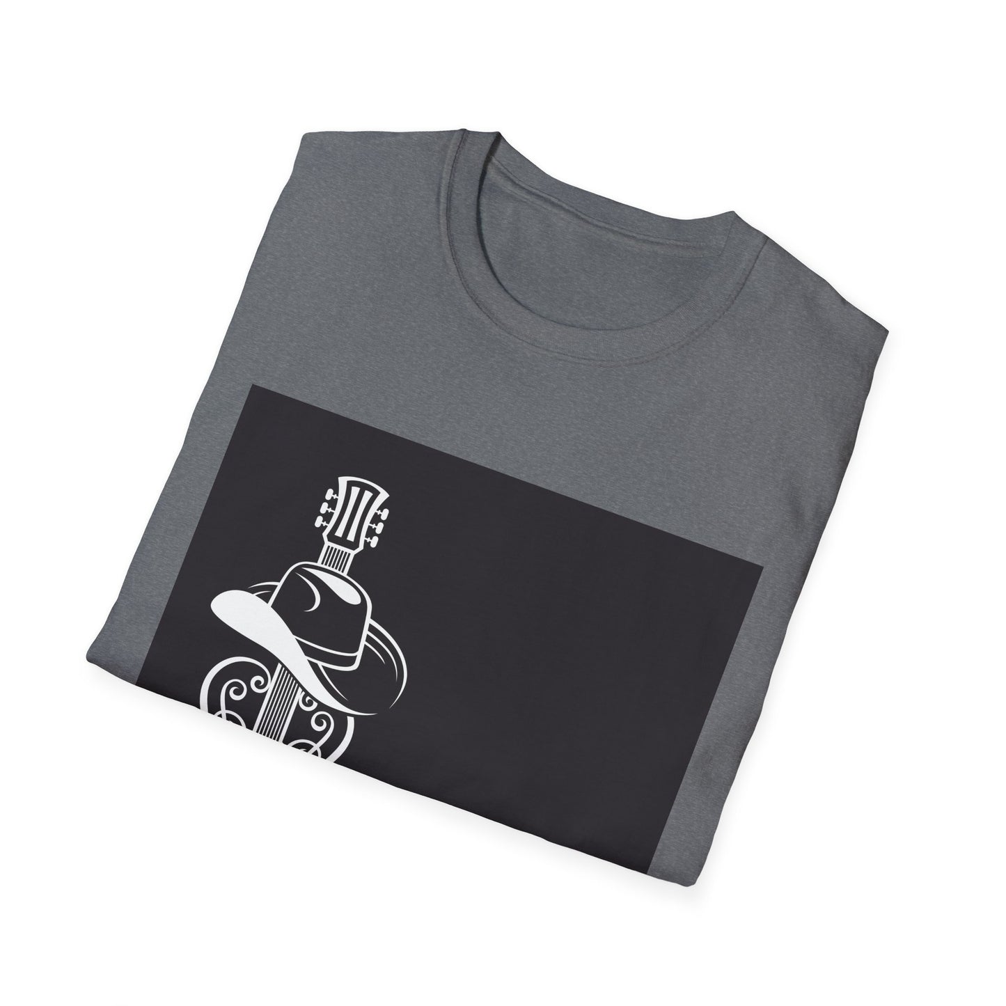 10%OFF at checkout! - Country Music Guitar Tee — "Country Music" Graphic T-Shirt with Cowboy Hat Design