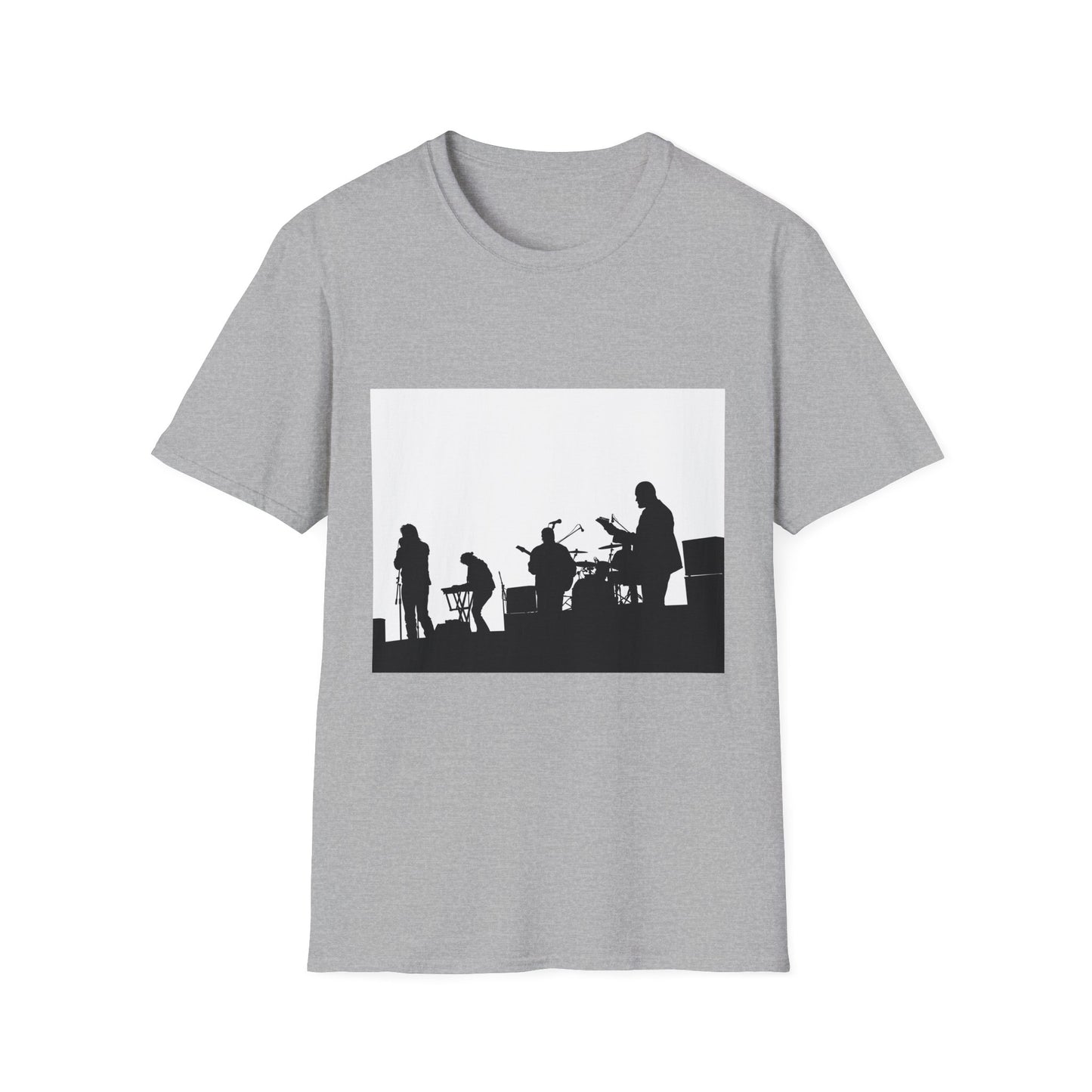Band Silhouette T-Shirt — Live Music Stage Graphic Tee