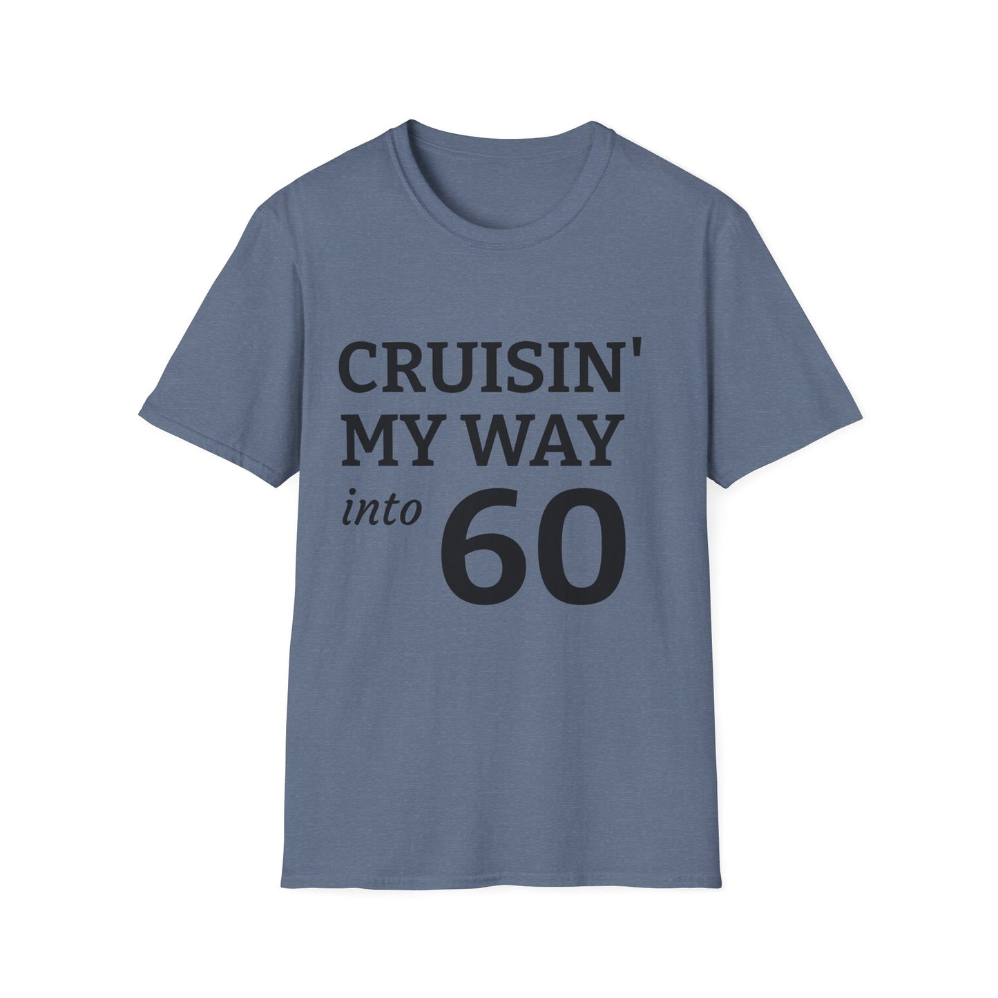 Cruisin' My Way into 60 T-Shirt - 60th Birthday Celebration Tee