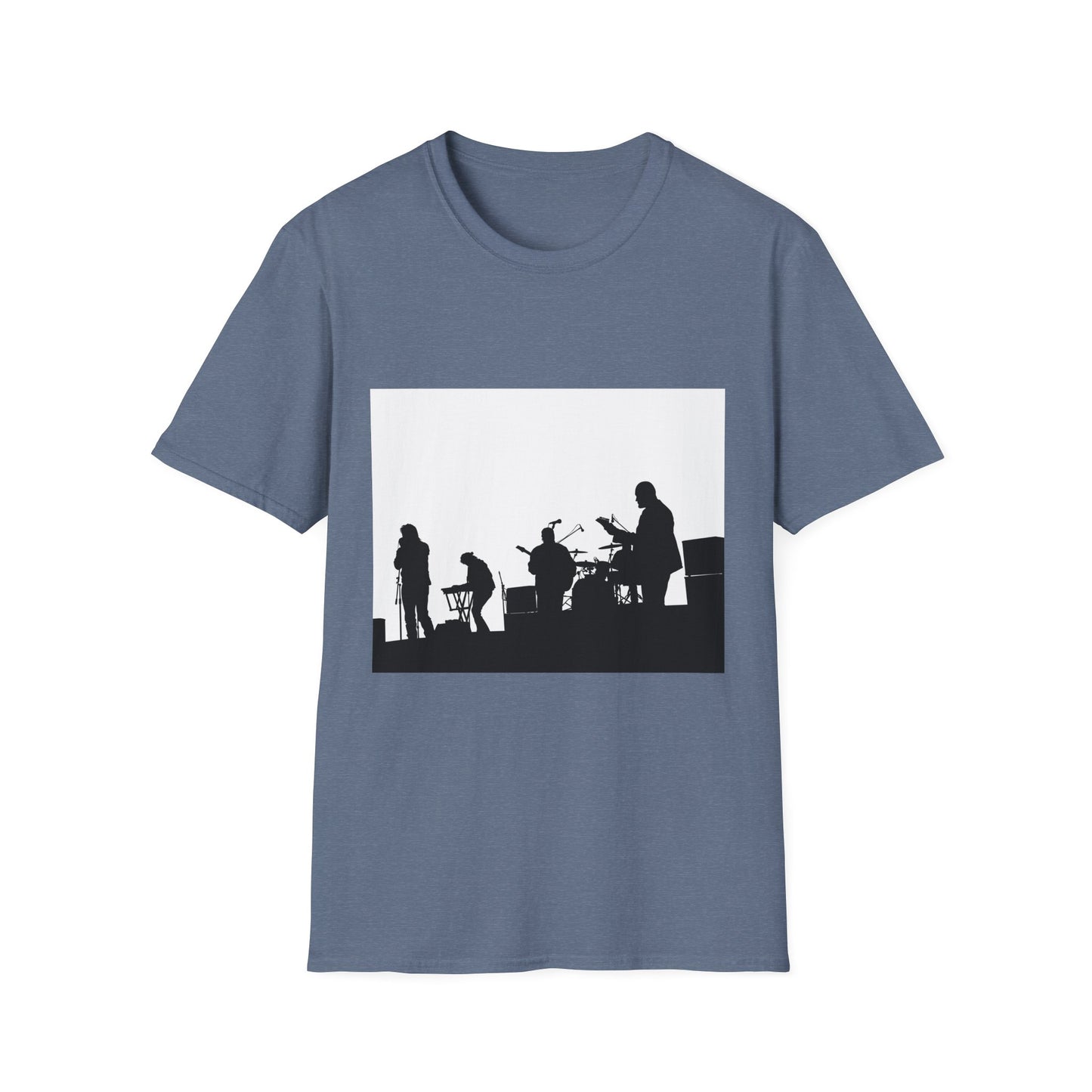 Band Silhouette T-Shirt — Live Music Stage Graphic Tee