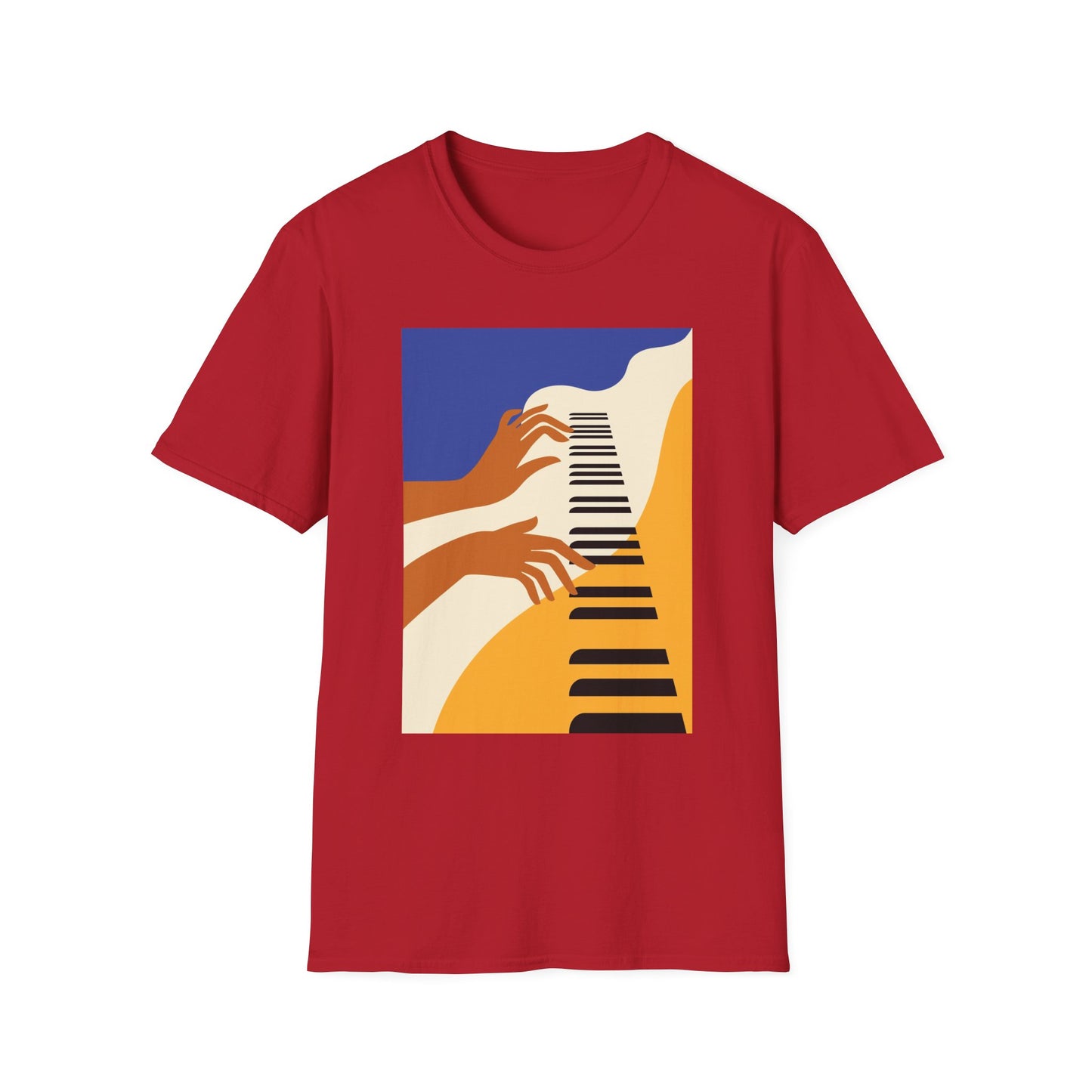 10%OFF at checkout! - Piano Hands Graphic T-Shirt — Abstract Music Art Tee