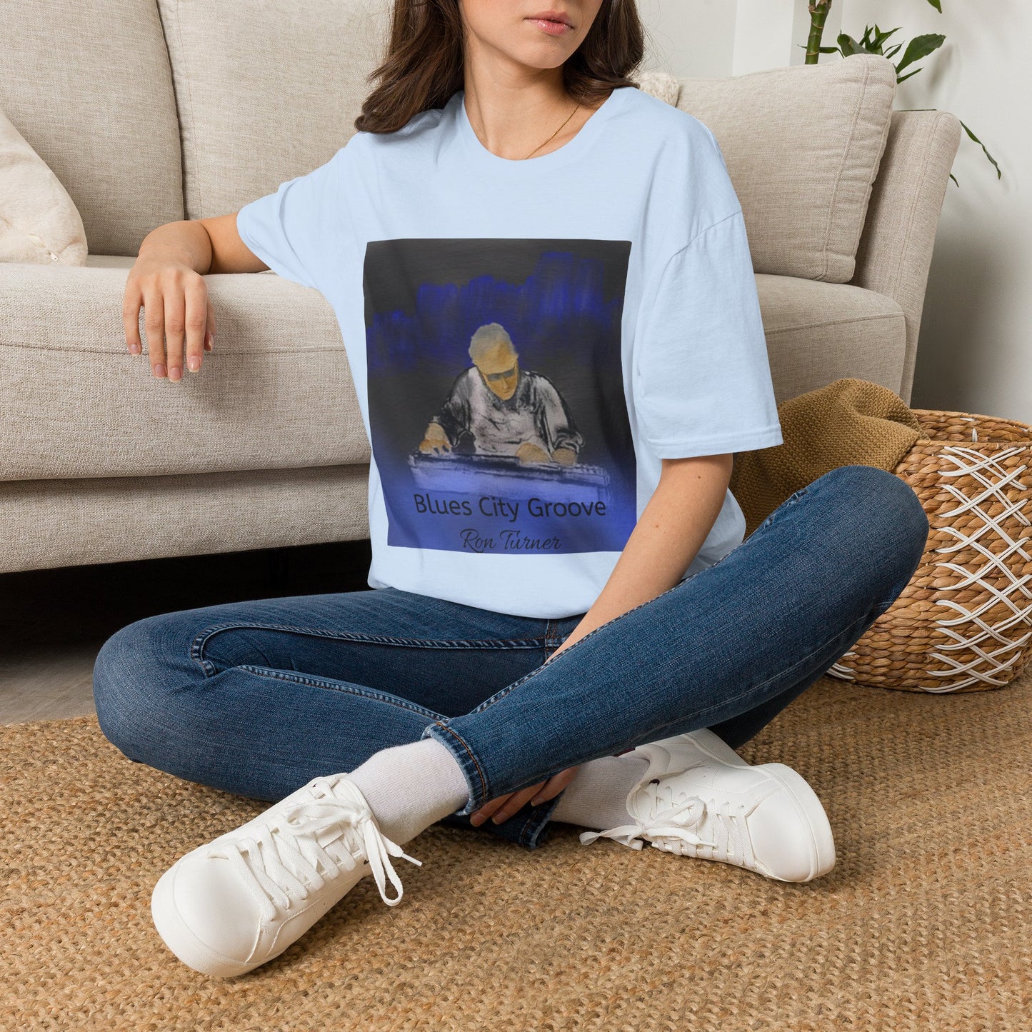 Blues City Groove, Steel Guitarist T-Shirt — Moody Nightclub Electronic Music Tee