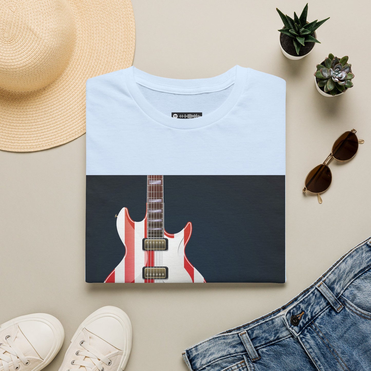 10% Off at checkout - American Flag Electric Guitar T-Shirt — Patriotic Rock Tee