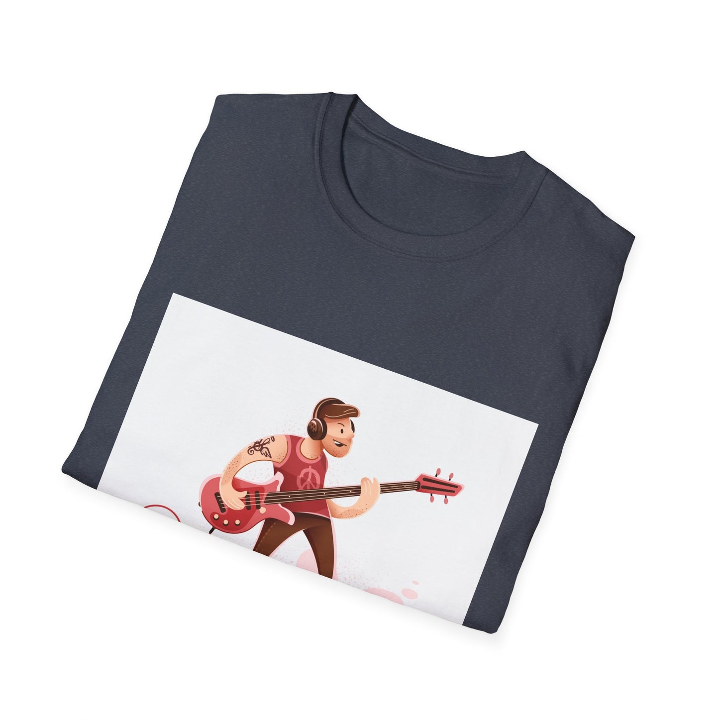 Bass Guitarist Graphic T-Shirt — Retro Bass Player Design for Musicians & Music Lovers