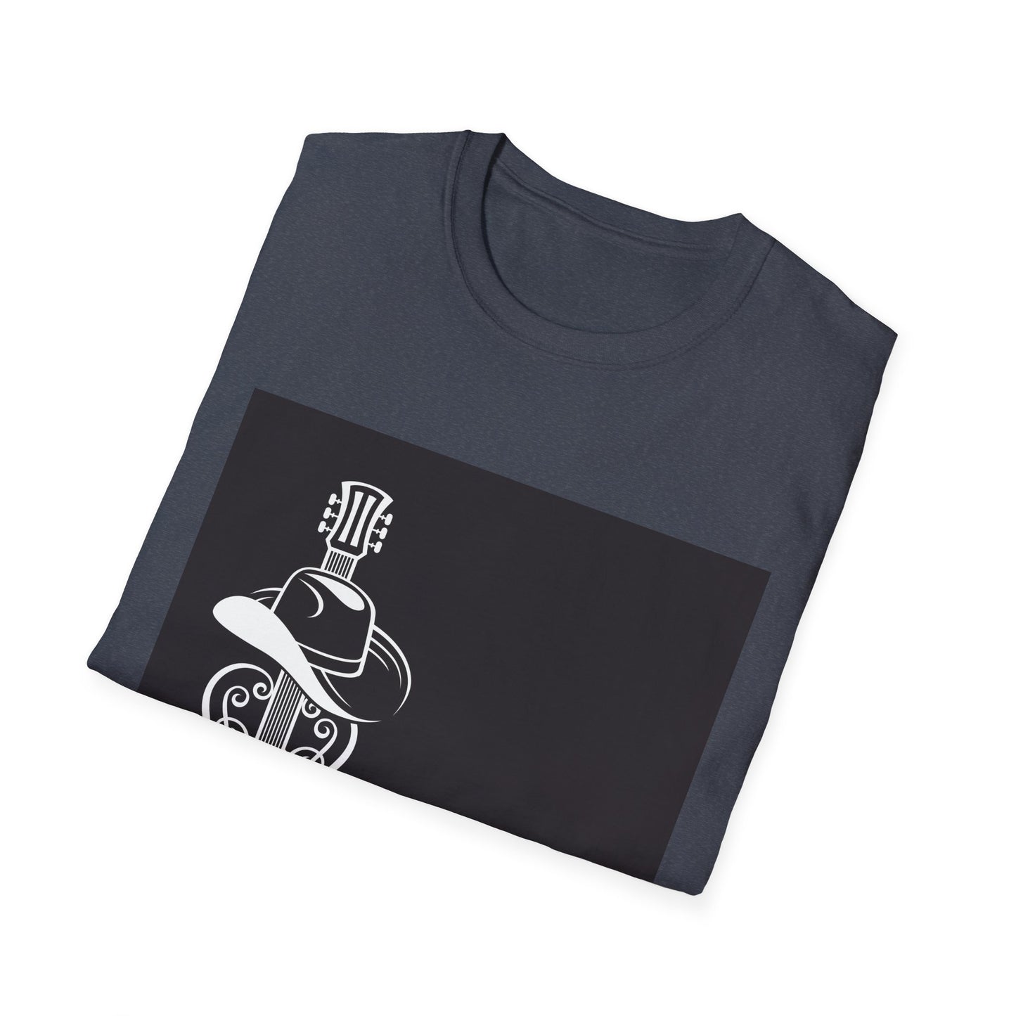 10%OFF at checkout! - Country Music Guitar Tee — "Country Music" Graphic T-Shirt with Cowboy Hat Design
