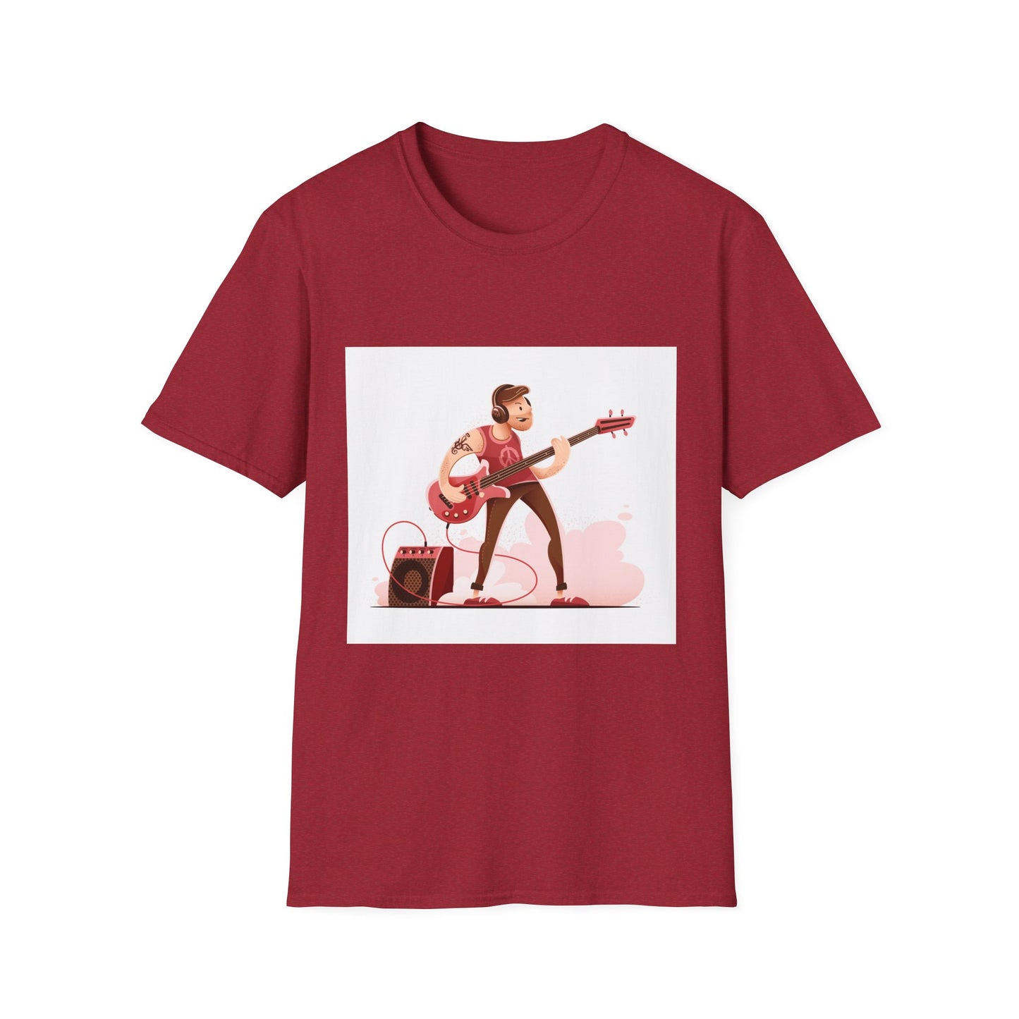 Bass Guitarist Graphic T-Shirt — Retro Bass Player Design for Musicians & Music Lovers