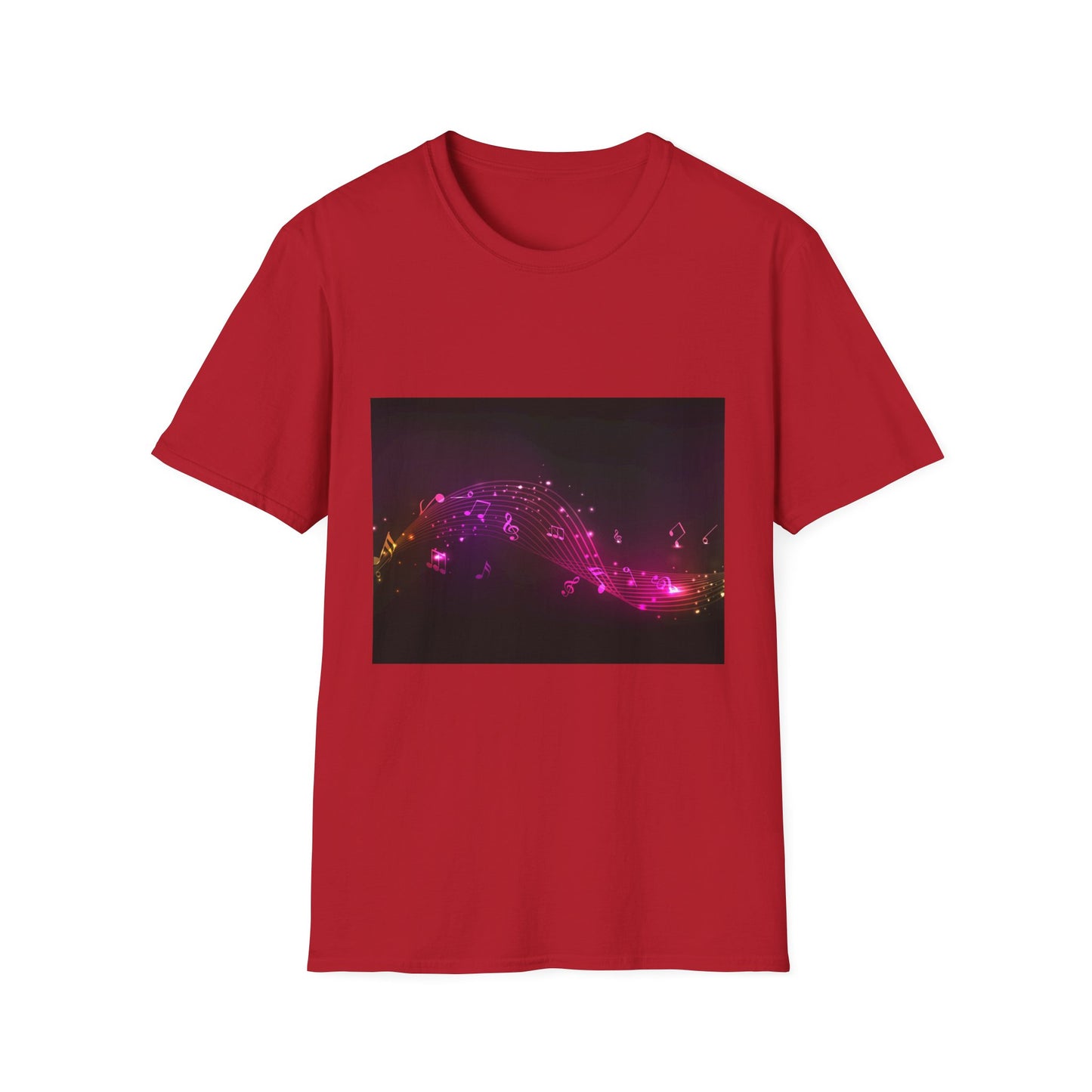 10%OFF at checkout! - Galaxy Wave T‑Shirt — Neon Pink Cosmic Landscape Tee