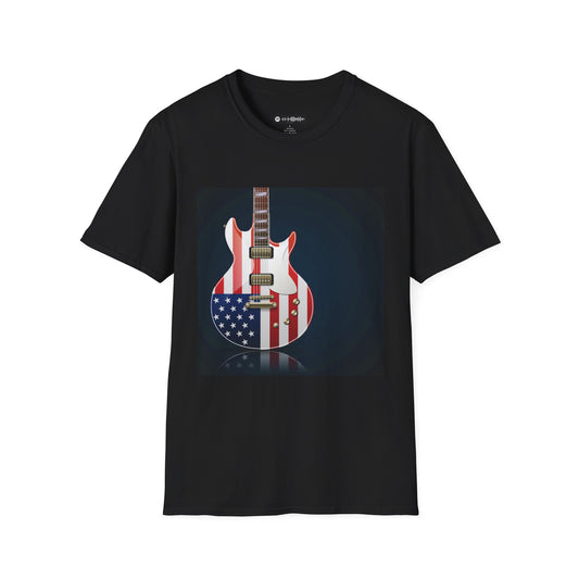 10% Off at checkout - American Flag Electric Guitar T-Shirt — Patriotic Rock Tee