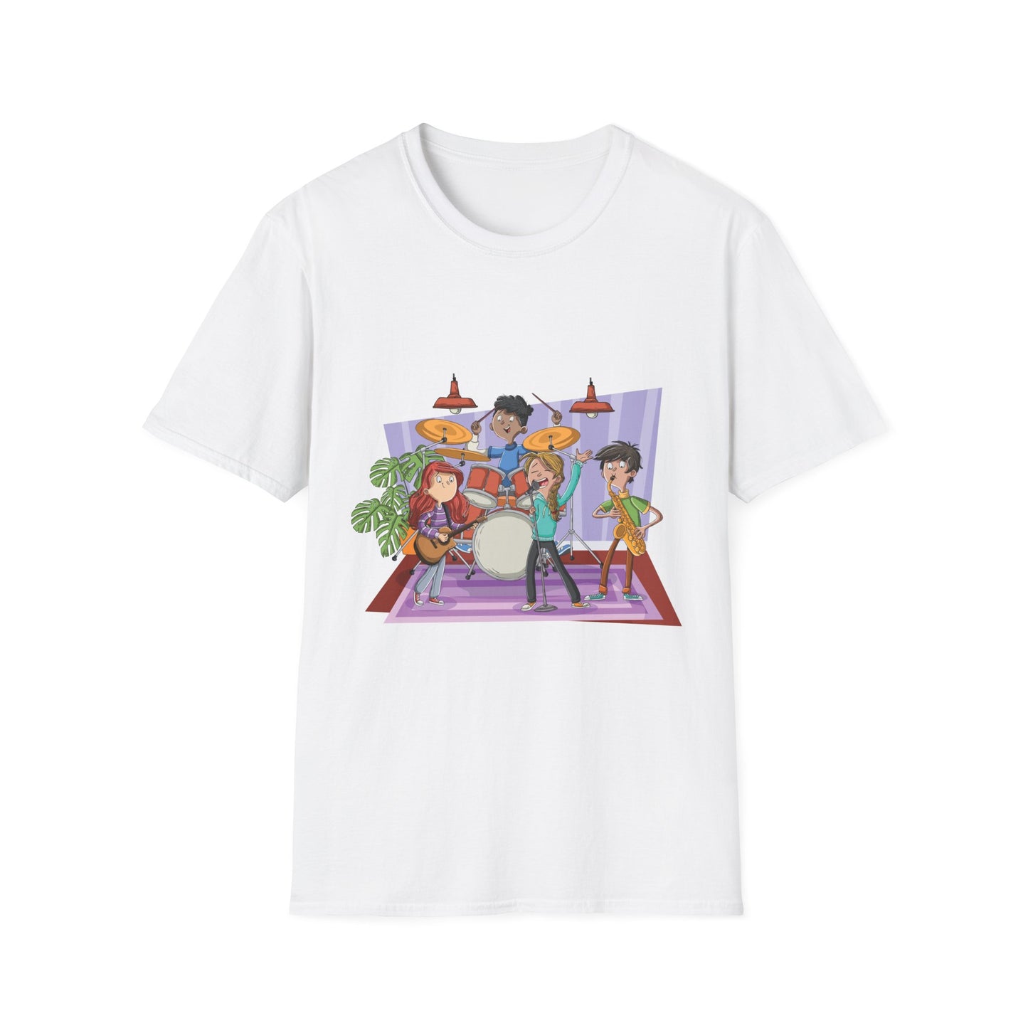 10%OFF at checkout! - Indie Band Cartoon T-Shirt – Cute Live Music Graphic Tee