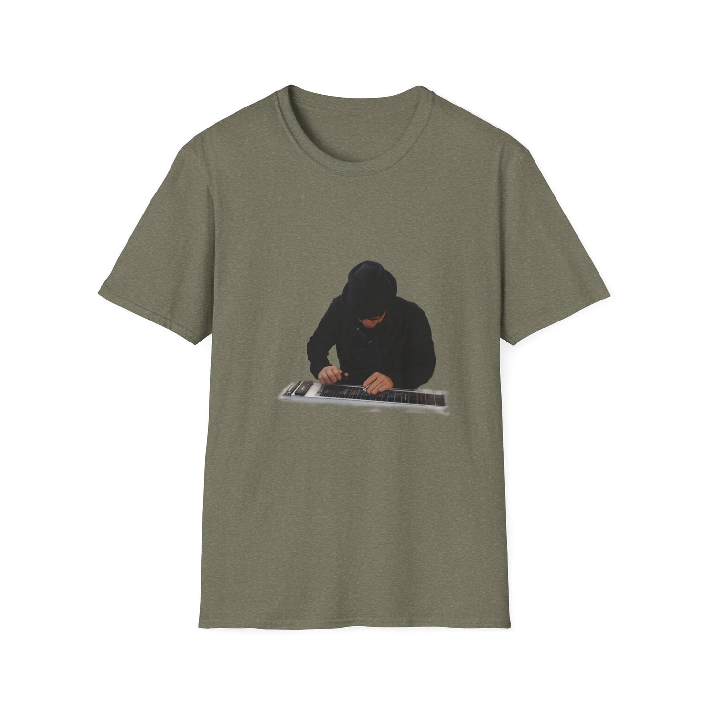 10%OFF at checkout! - Steel Guitar Silhouette T-Shirt — Musician Playing Steel Guitar Tee