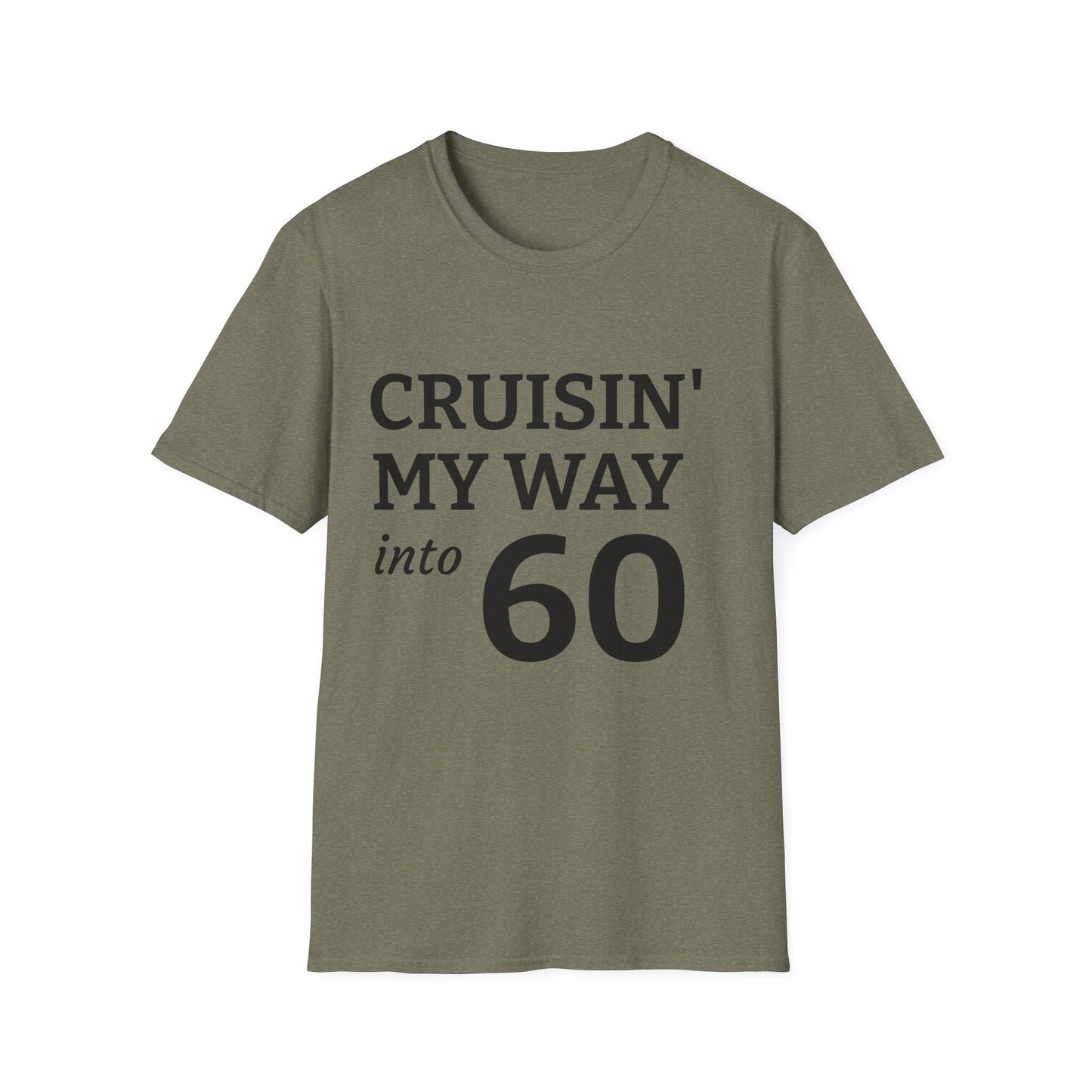 Cruisin' My Way into 60 T-Shirt - 60th Birthday Celebration Tee