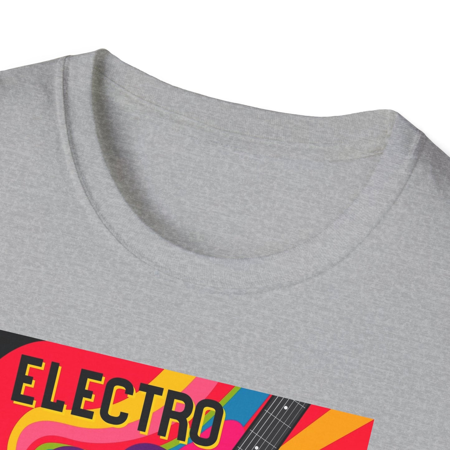10%OFF at checkout! - Electro Guitar Poster T-Shirt — Retro Psychedelic Music Tee