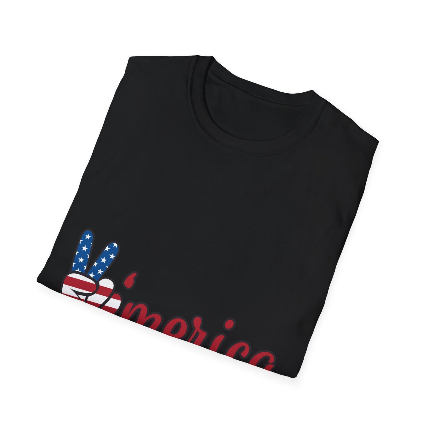 10%OFF at checkout! - 'Merica Flag Peace Sign T-Shirt — Patriotic 4th of July Tee