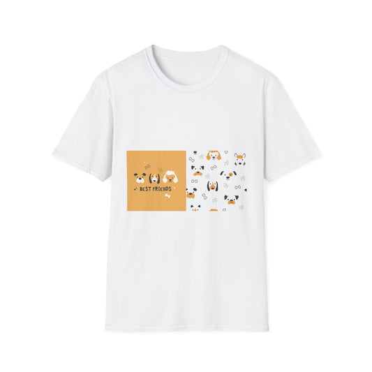 10%OFF at checkout! - Dog Best Friends T-Shirt — Cute Corgi & Puppy Pattern Tee