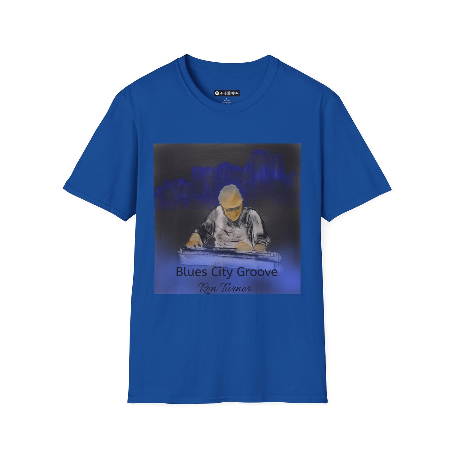 Blues City Groove, Steel Guitarist T-Shirt — Moody Nightclub Electronic Music Tee