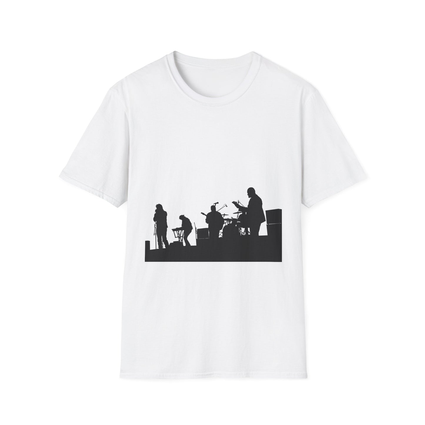 Band Silhouette T-Shirt — Live Music Stage Graphic Tee