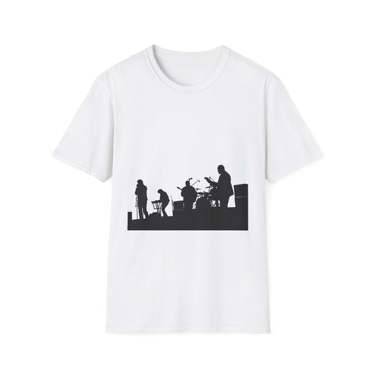 10%OFF at checkout! - Band Silhouette T-Shirt — Live Music Stage Graphic Tee