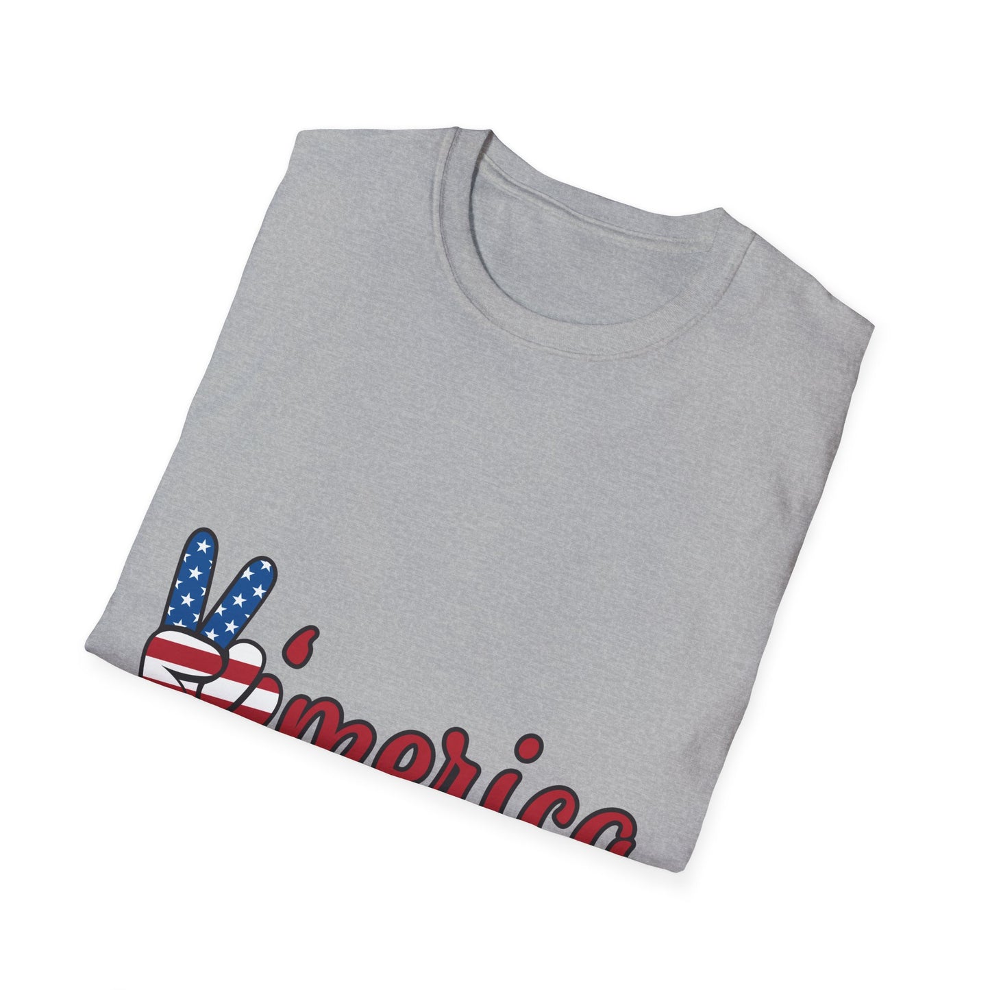 10%OFF at checkout! - 'Merica Flag Peace Sign T-Shirt — Patriotic 4th of July Tee