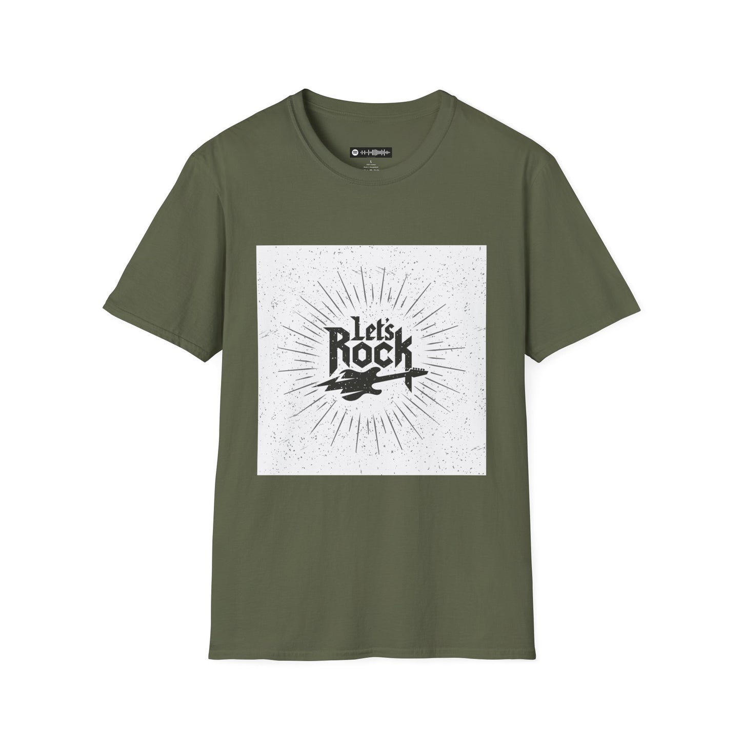 10% Off at checkout - Let's Rock T-Shirt — Vintage Guitar Graphic Tee