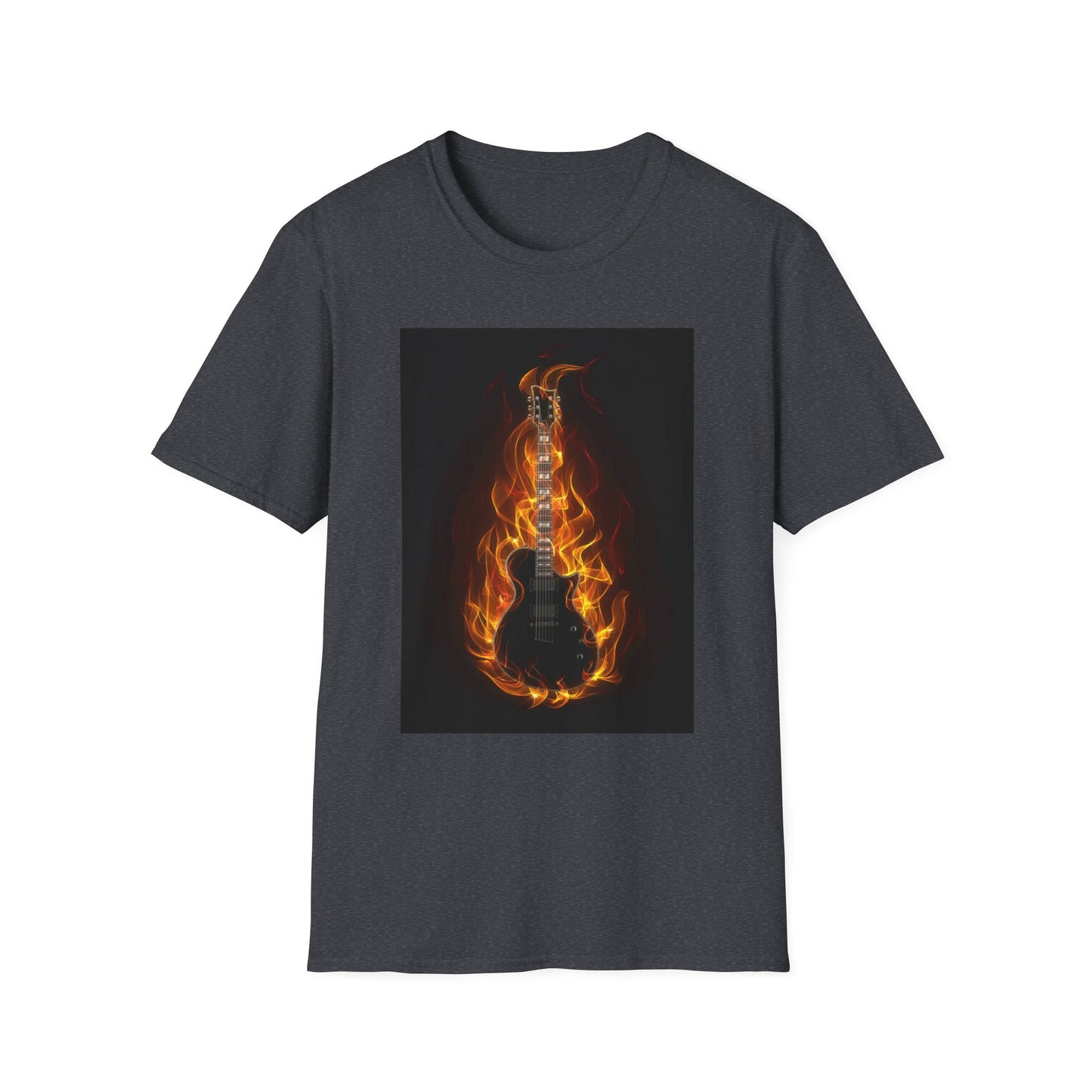 10%OFF at checkout! - Flaming Electric Guitar T-Shirt