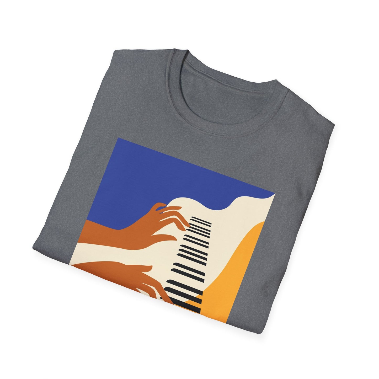 10%OFF at checkout! - Piano Hands Graphic T-Shirt — Abstract Music Art Tee