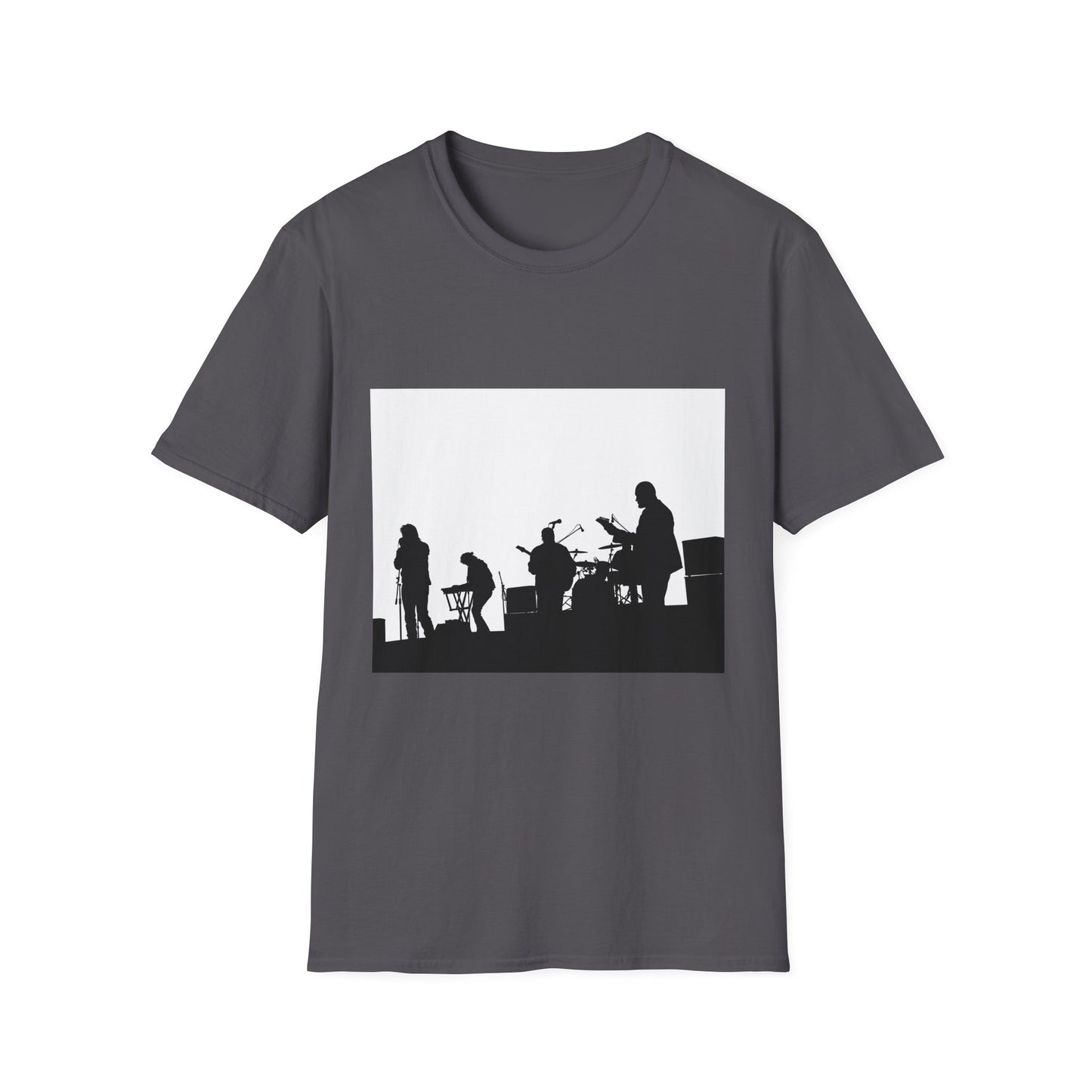 Band Silhouette T-Shirt — Live Music Stage Graphic Tee