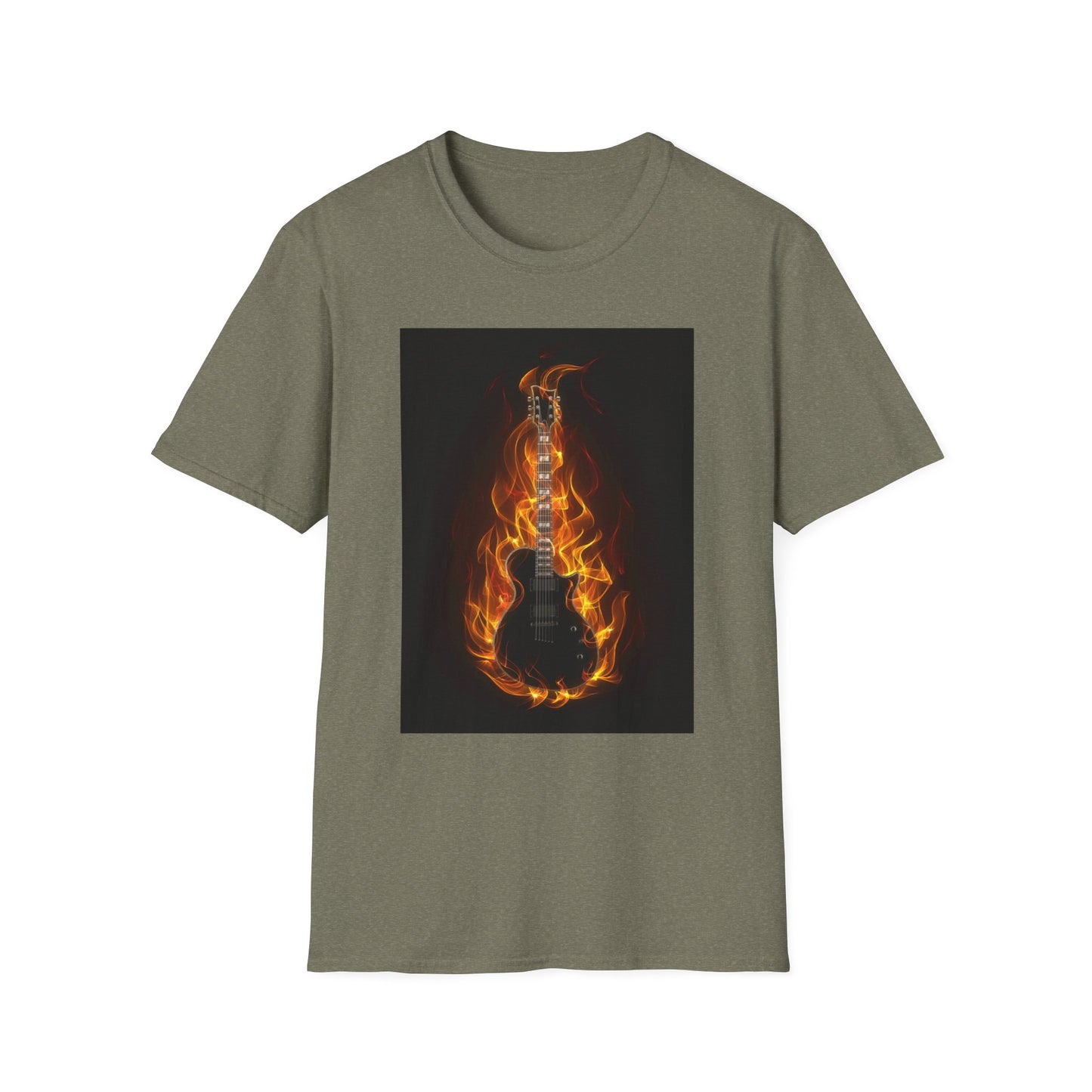 10%OFF at checkout! - Flaming Electric Guitar T-Shirt