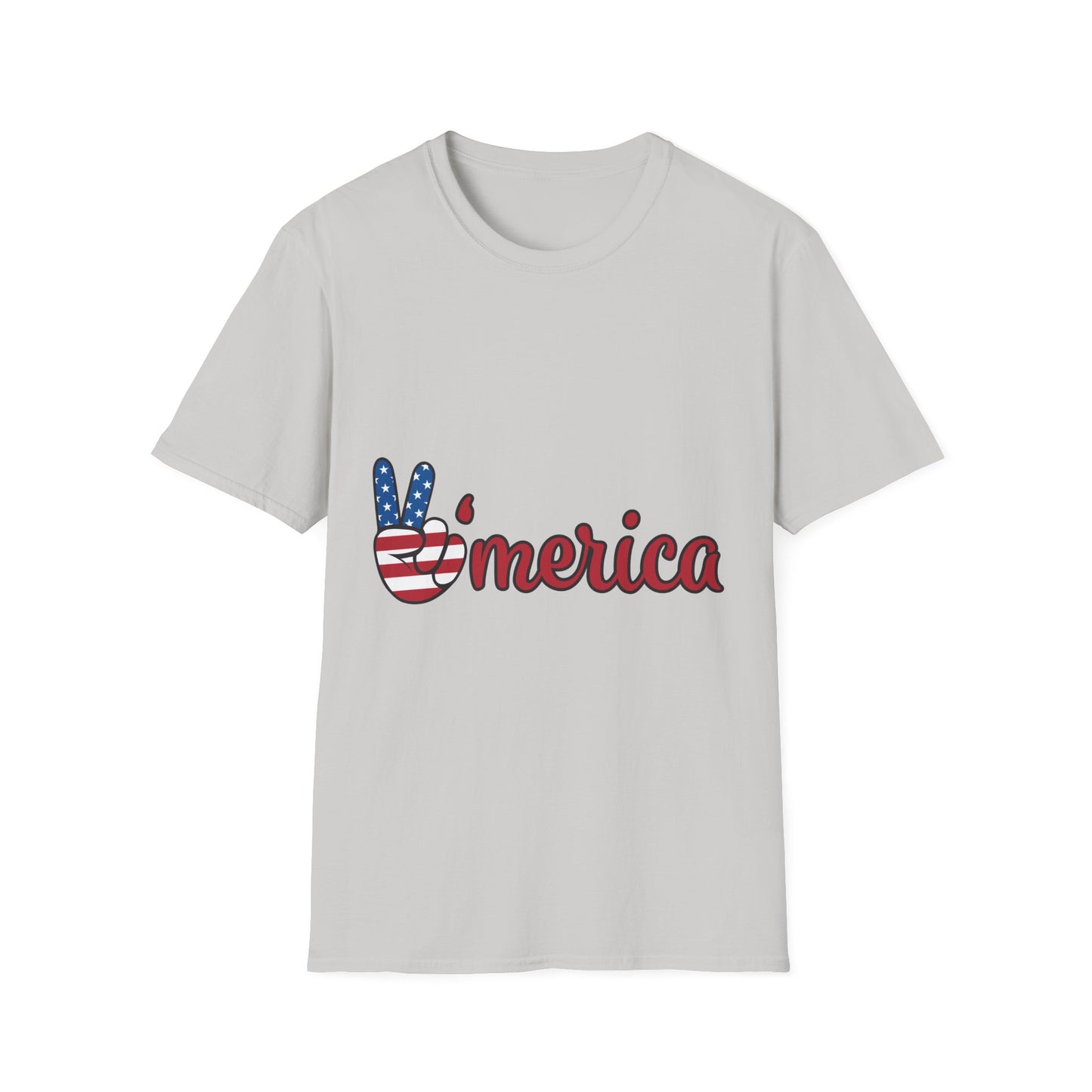 10%OFF at checkout! - 'Merica Flag Peace Sign T-Shirt — Patriotic 4th of July Tee
