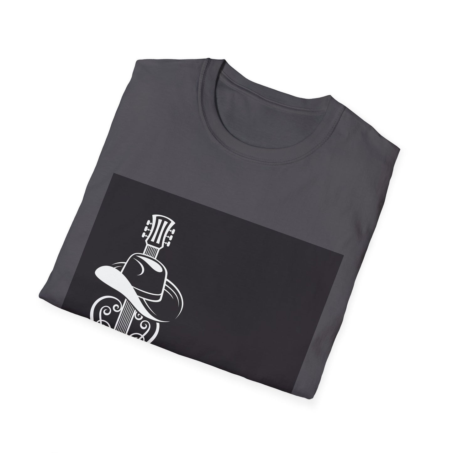 10%OFF at checkout! - Country Music Guitar Tee — "Country Music" Graphic T-Shirt with Cowboy Hat Design