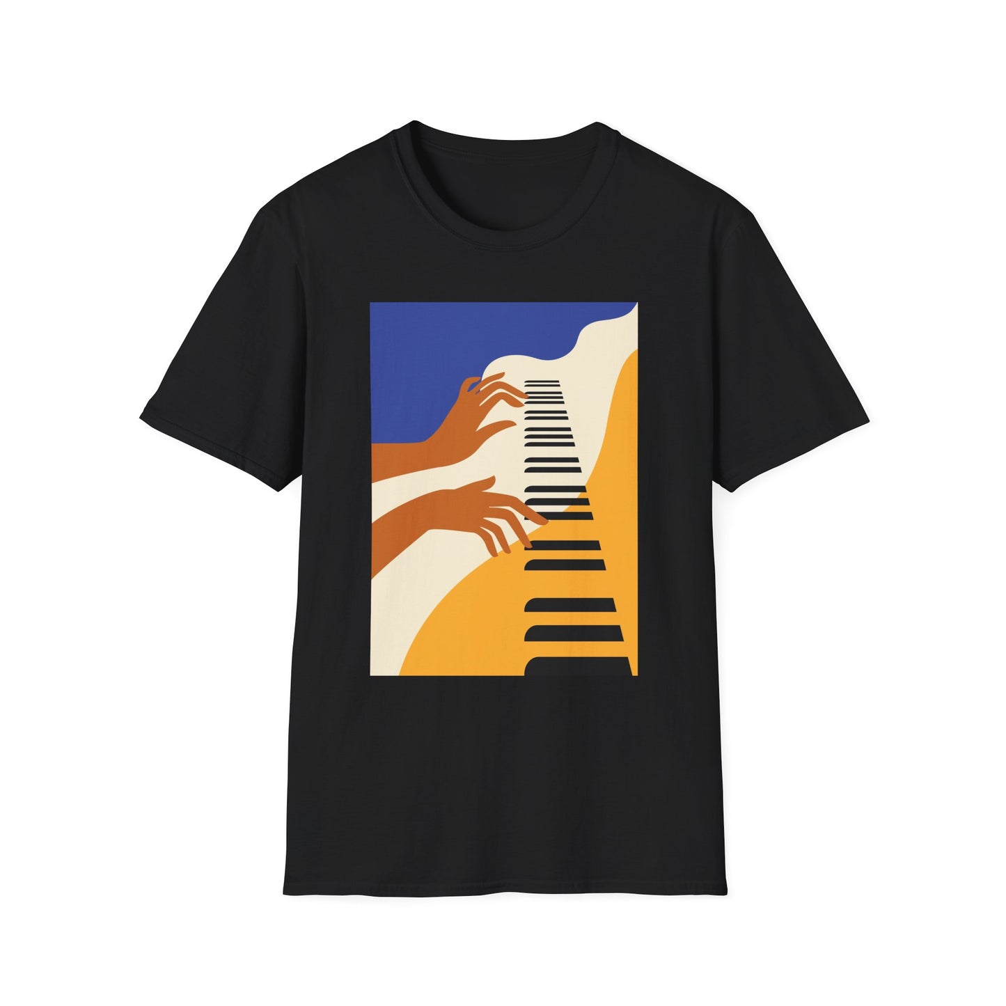 10%OFF at checkout! - Piano Hands Graphic T-Shirt — Abstract Music Art Tee
