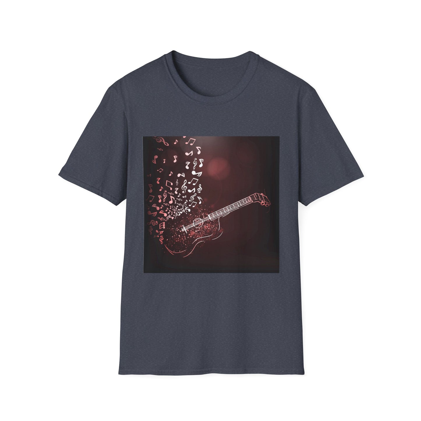 10%OFF at checkout! - Guitar Melody T-Shirt — Acoustic Guitar with Musical Notes Graphic
