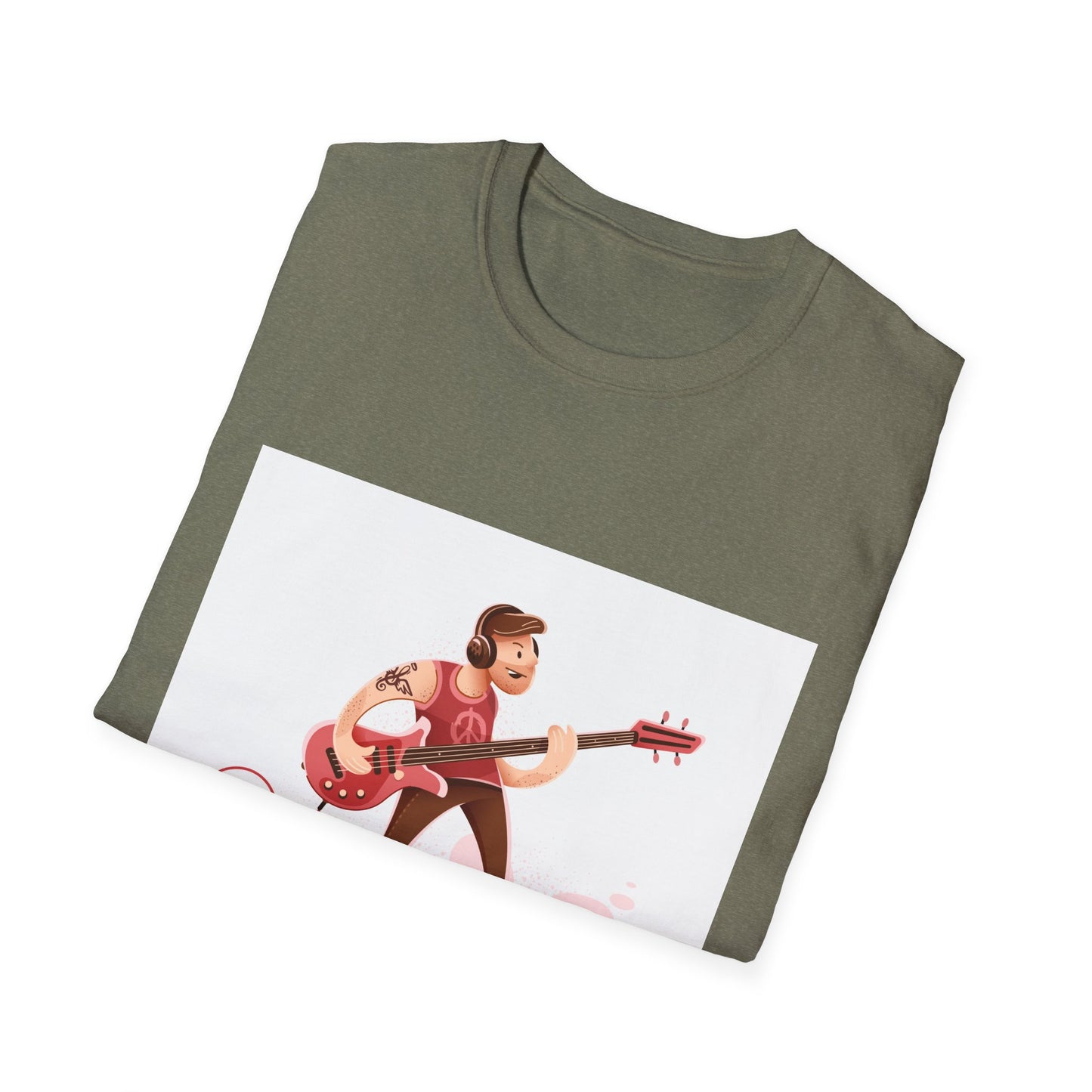 Bass Guitarist Graphic T-Shirt — Retro Bass Player Design for Musicians & Music Lovers