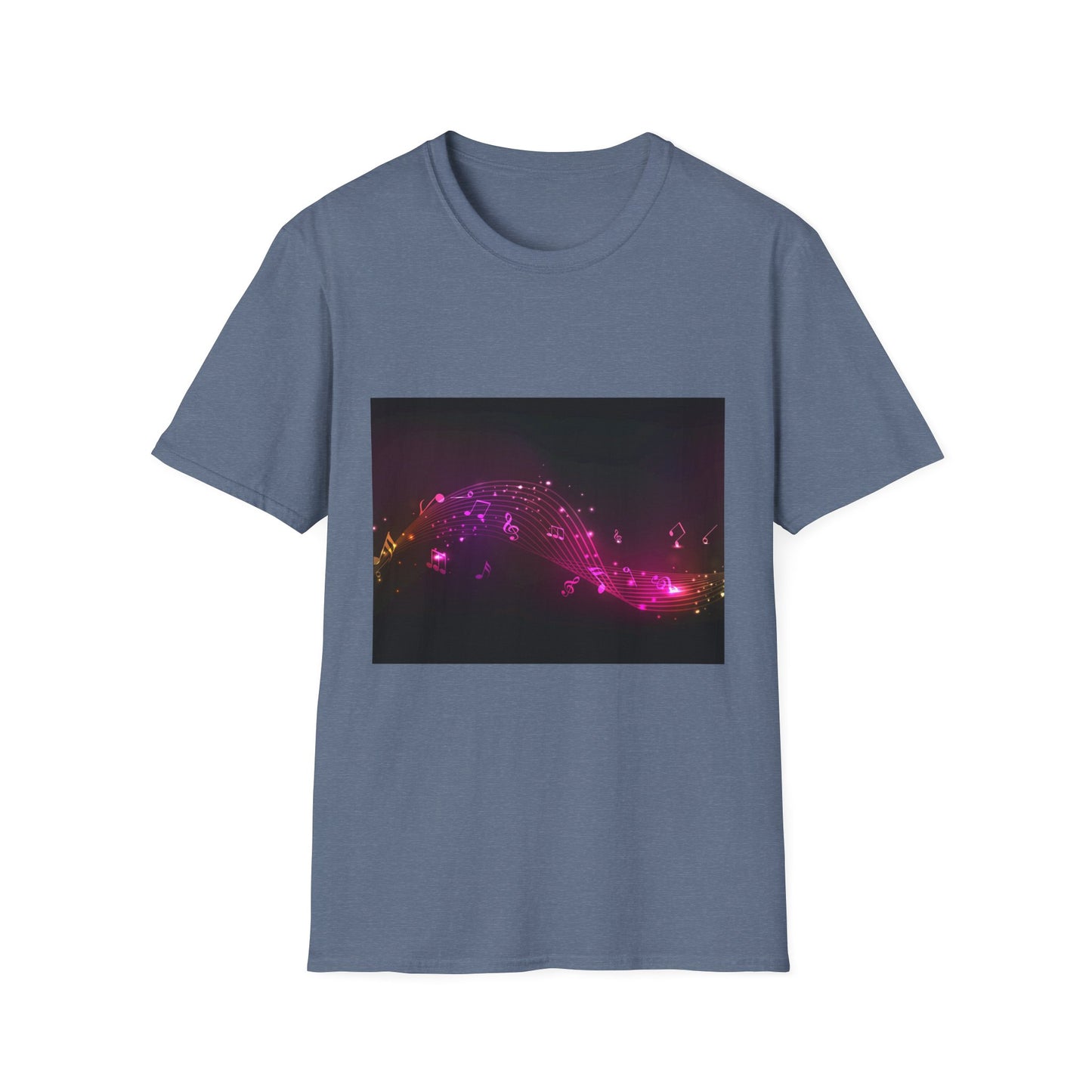 10%OFF at checkout! - Galaxy Wave T‑Shirt — Neon Pink Cosmic Landscape Tee