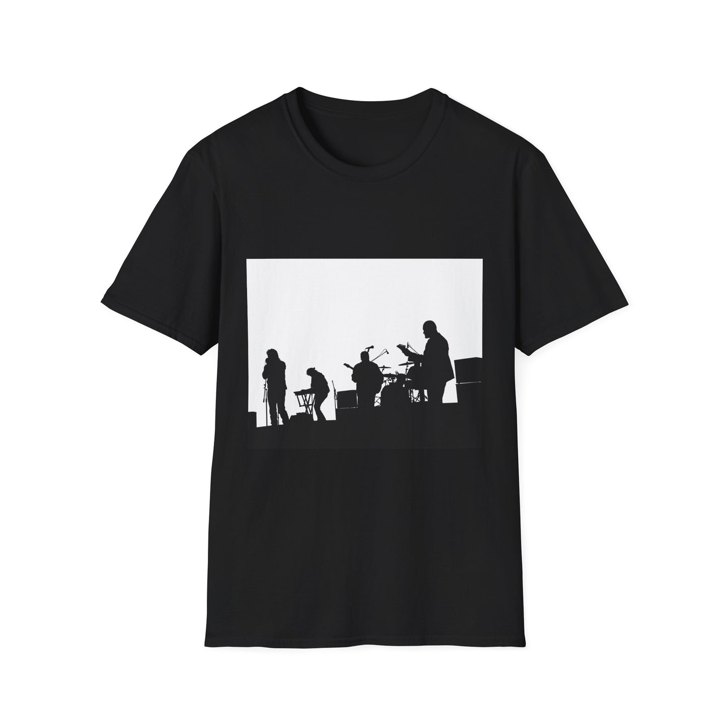 Band Silhouette T-Shirt — Live Music Stage Graphic Tee
